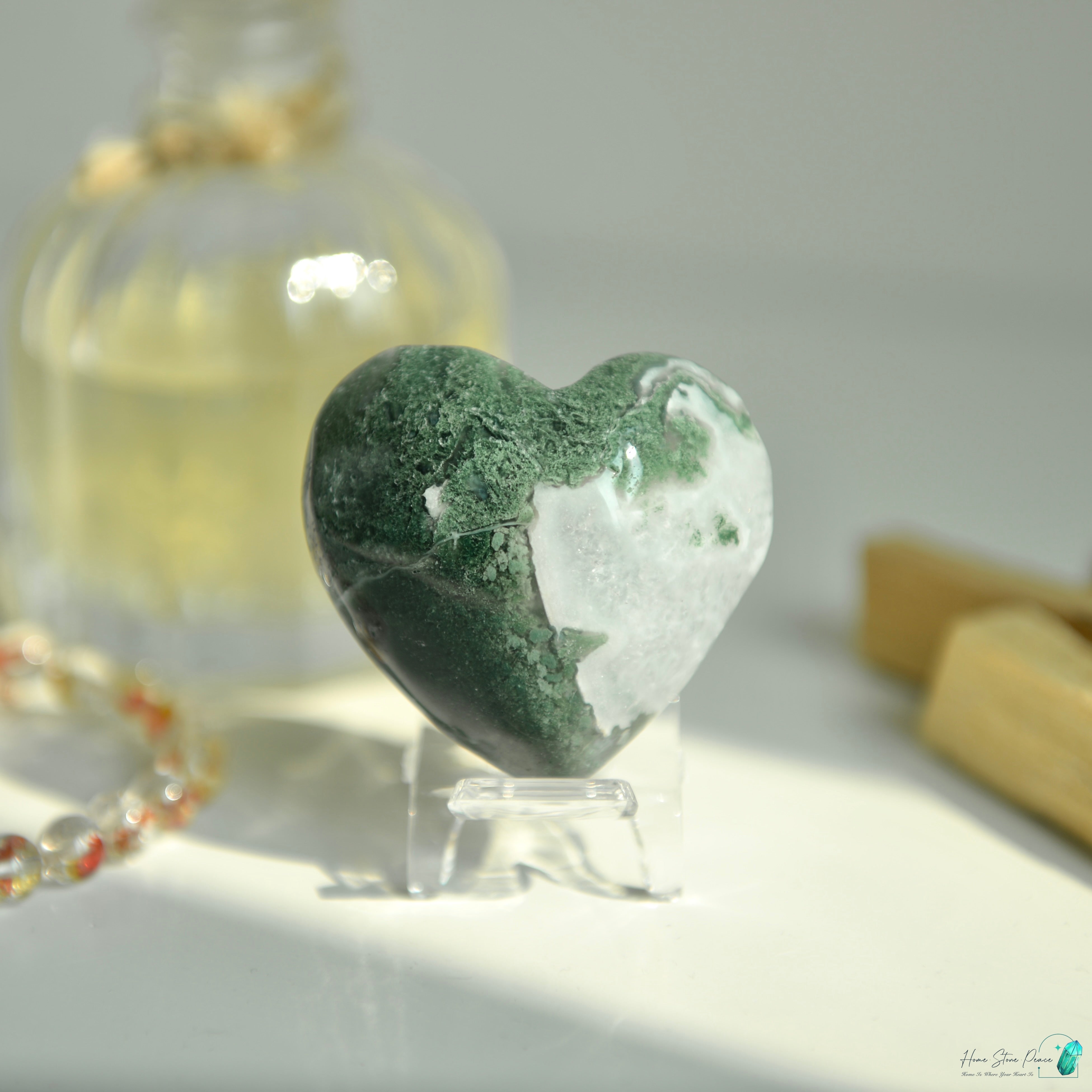 水草瑪瑙心 Moss Agate Heart