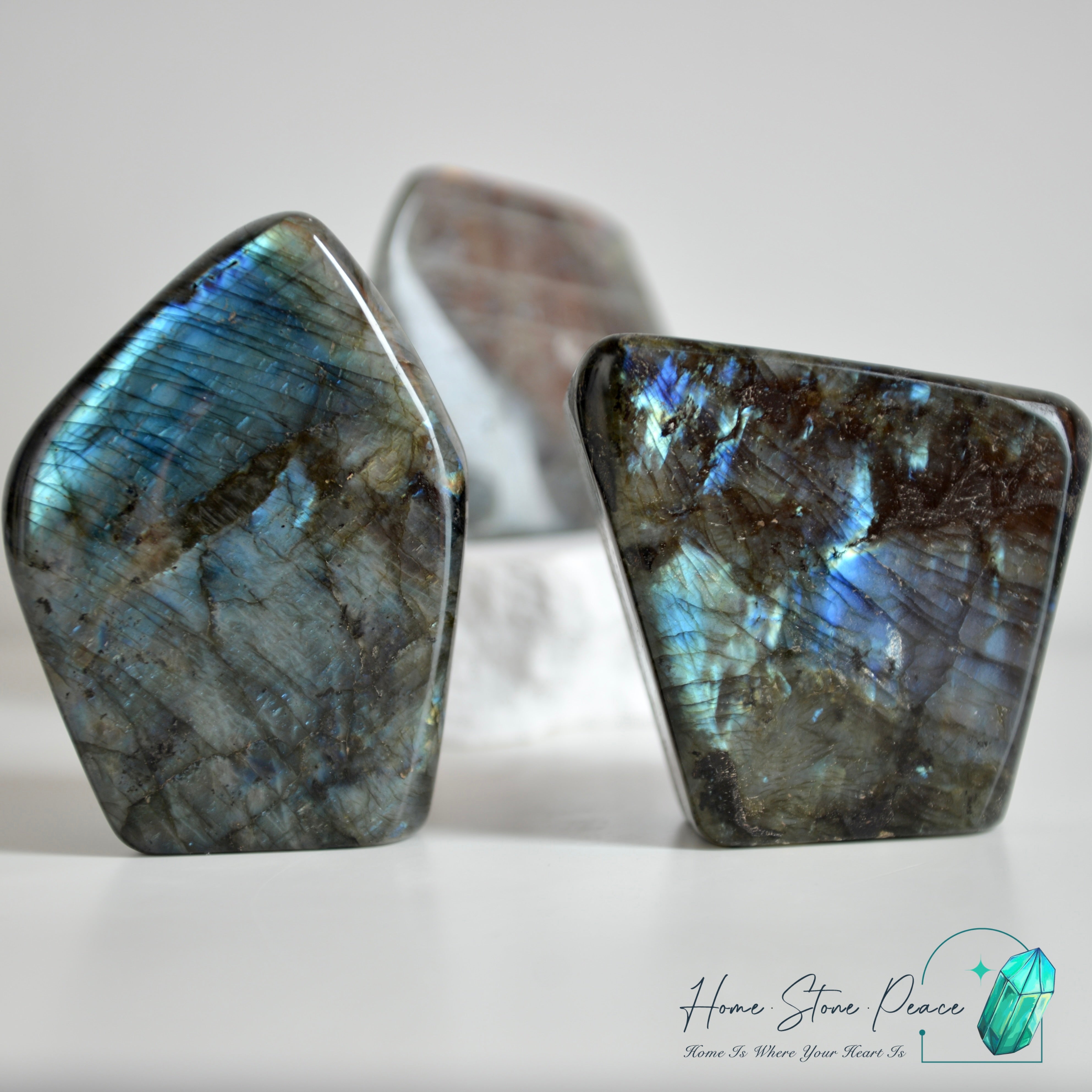 拉長石隨形(單面) Labradorite Free Form (Single-Sided)
