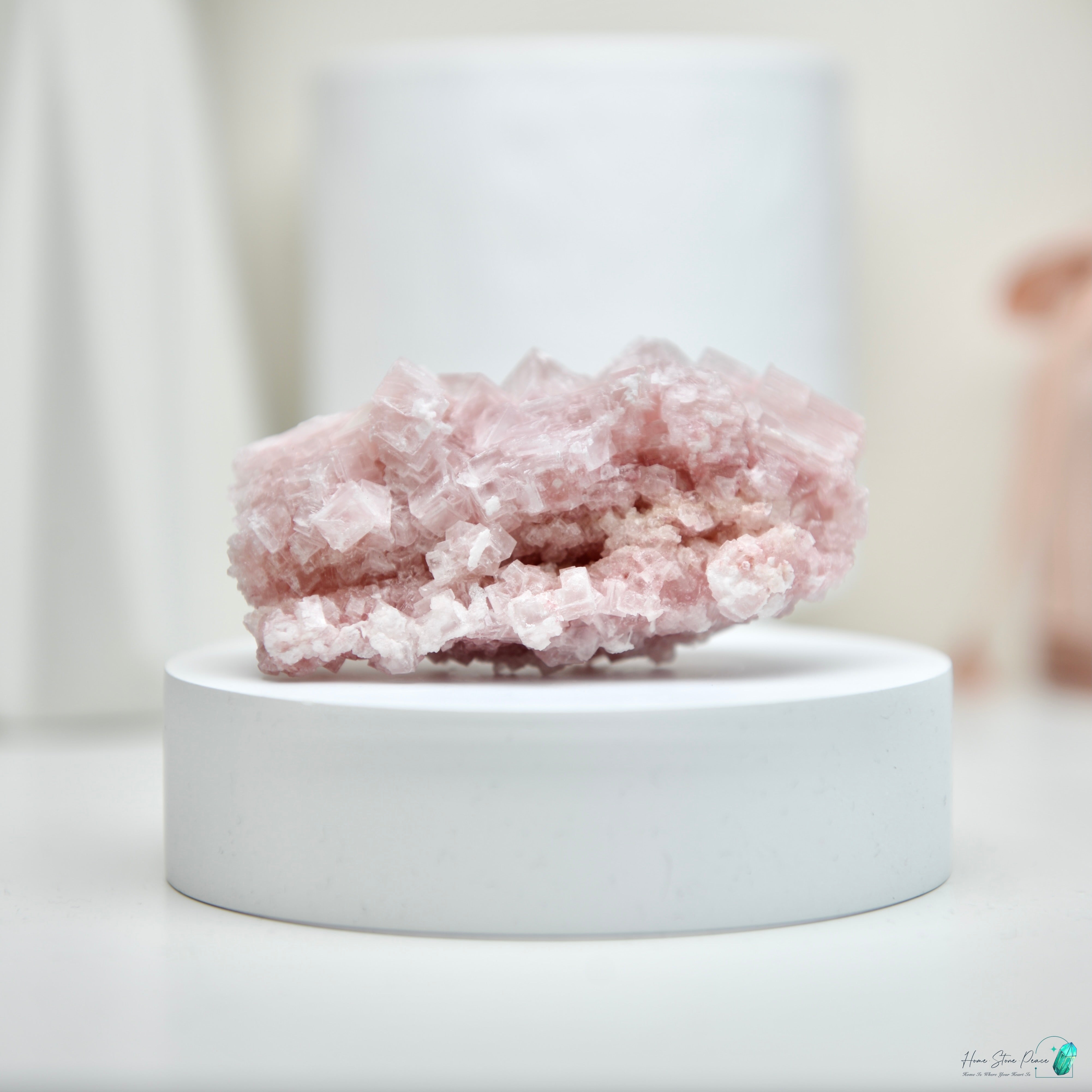 塞爾斯湖粉紅鹽礦 Natural Searles Lake Pink Halite