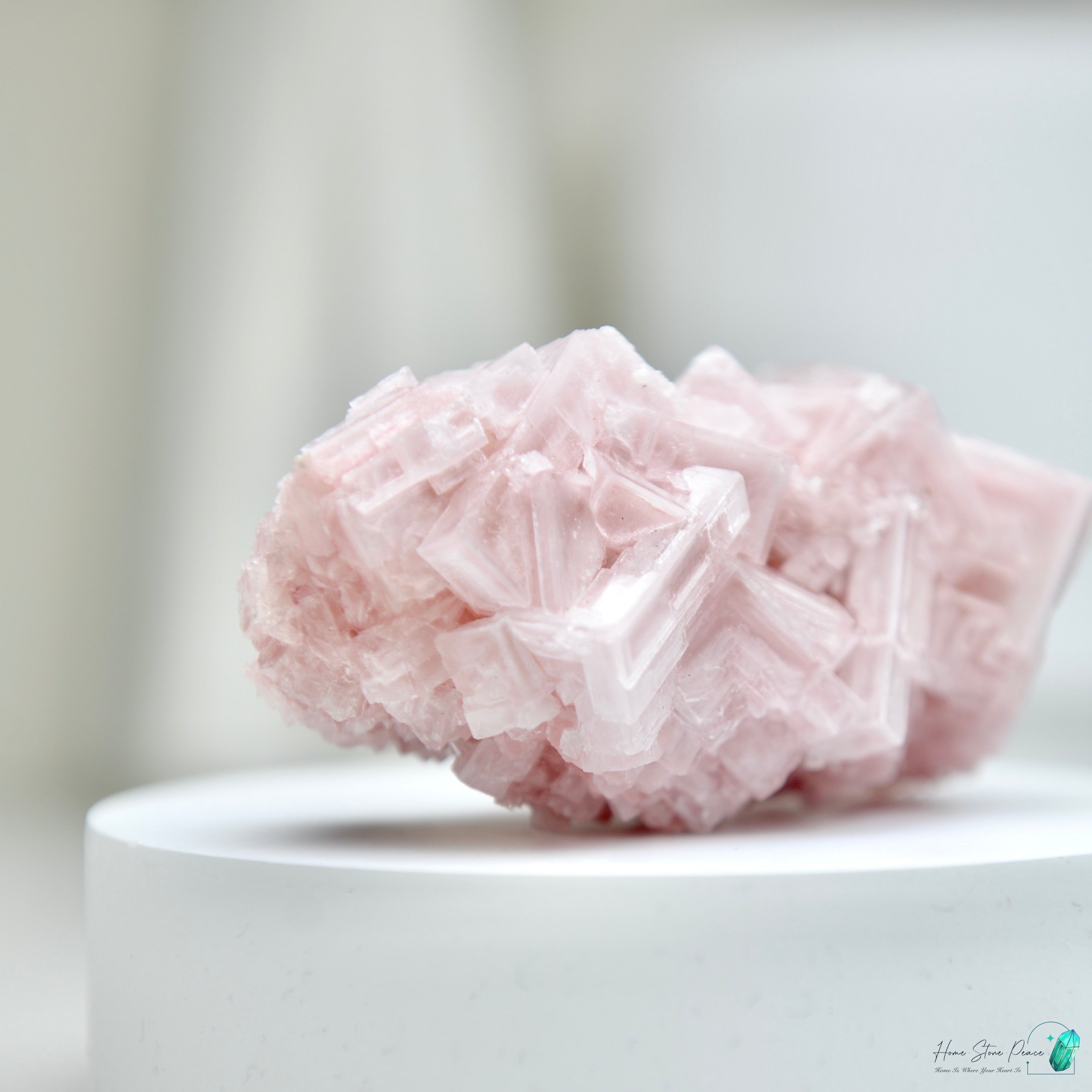 塞爾斯湖粉紅鹽礦 Natural Searles Lake Pink Halite