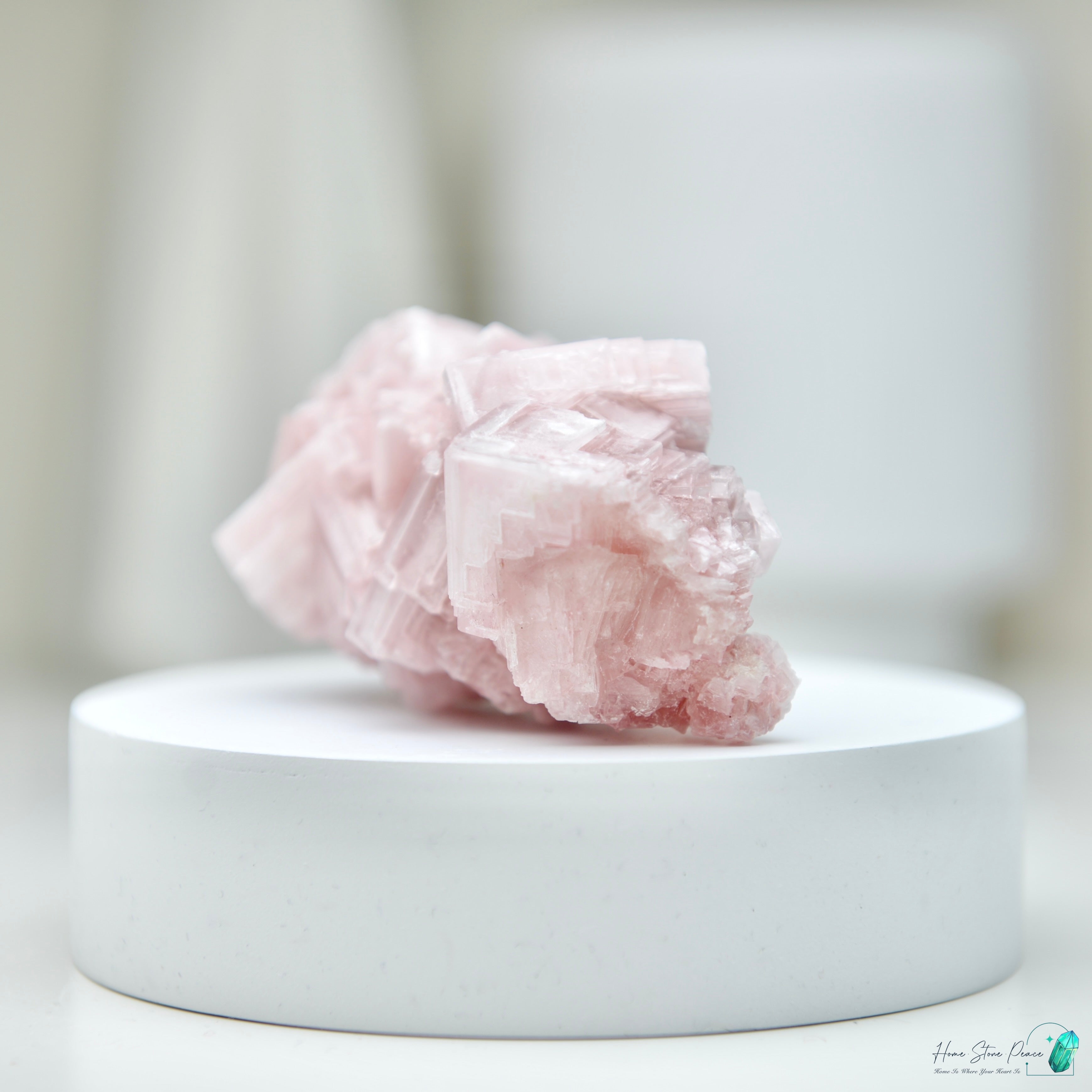 塞爾斯湖粉紅鹽礦 Natural Searles Lake Pink Halite