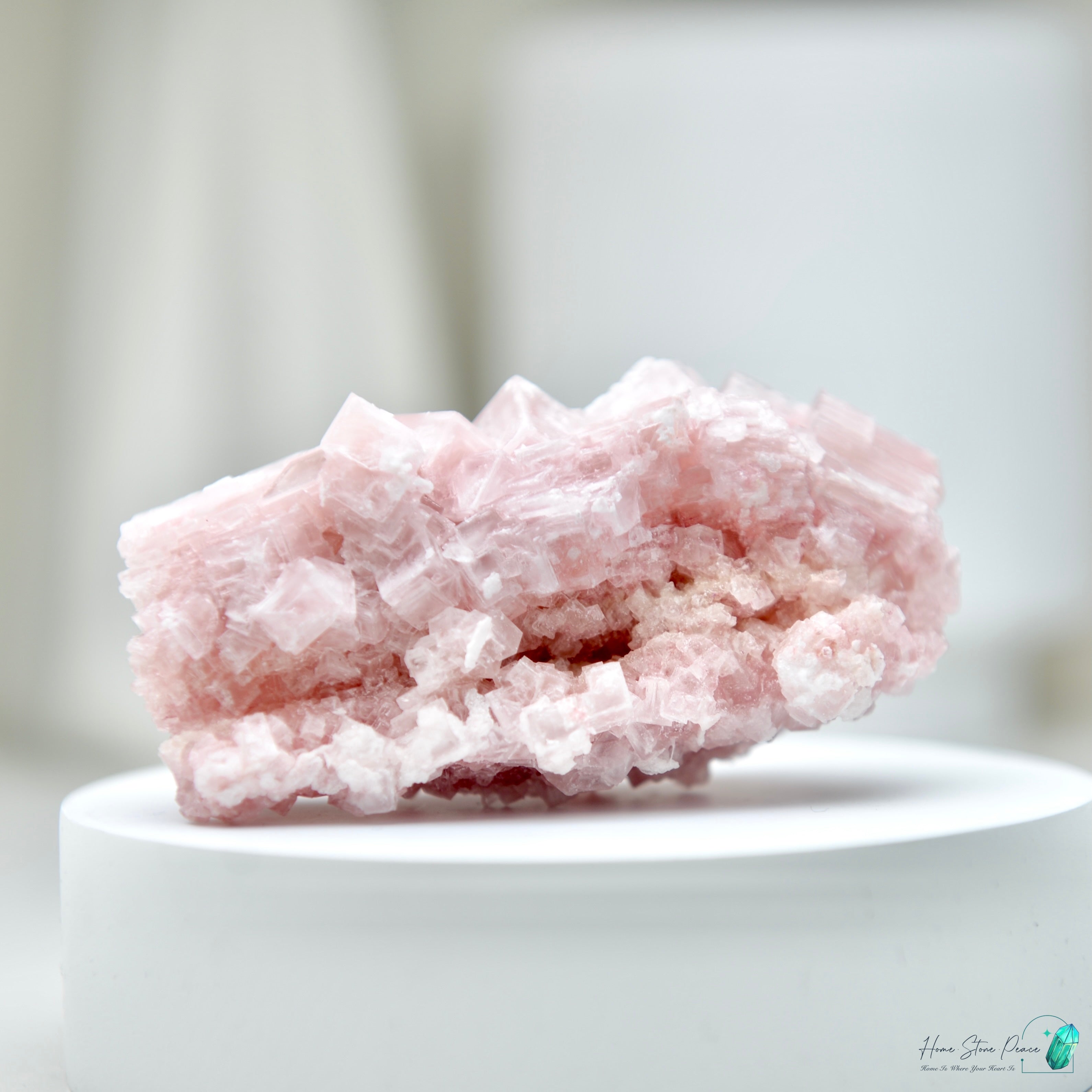 塞爾斯湖粉紅鹽礦 Natural Searles Lake Pink Halite