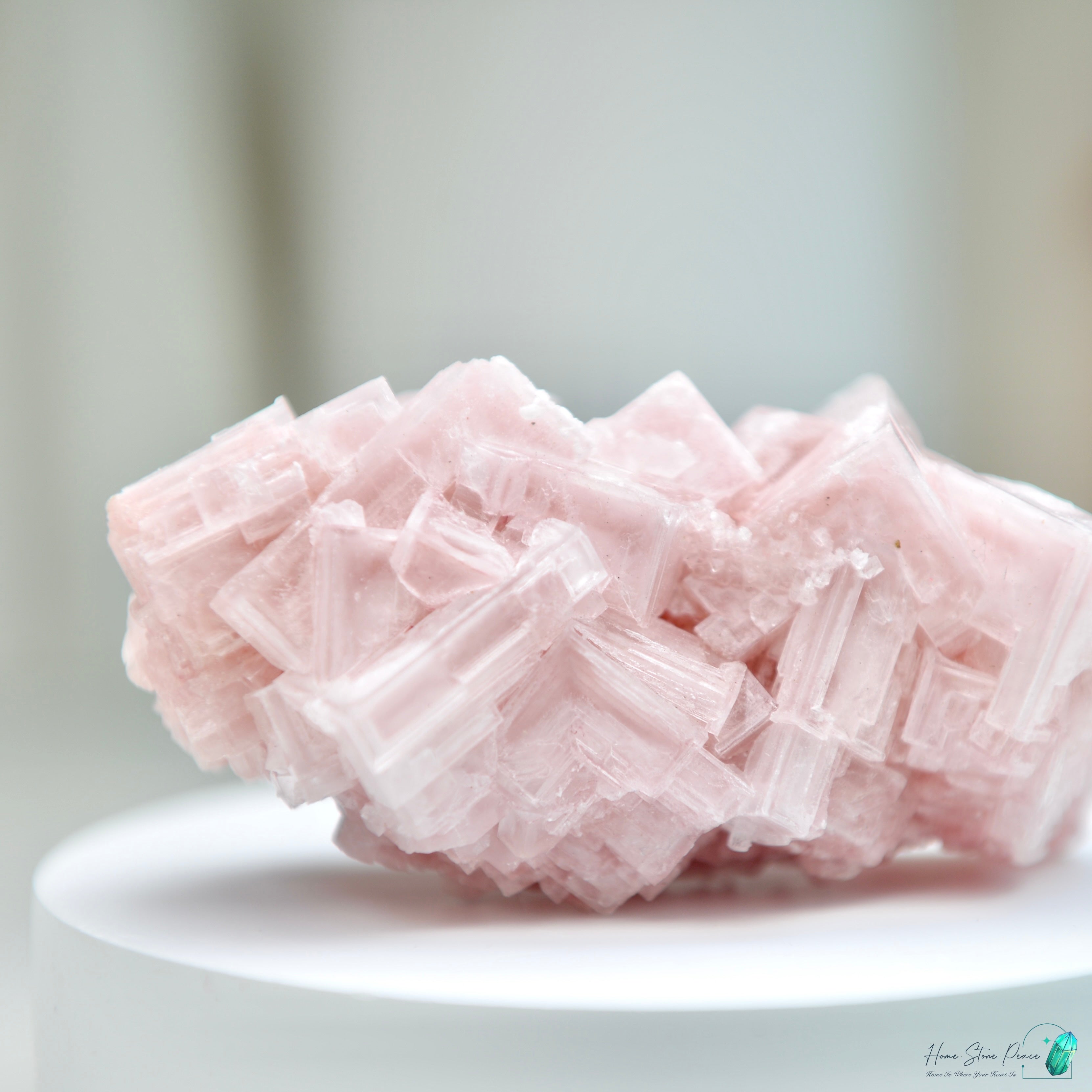 塞爾斯湖粉紅鹽礦 Natural Searles Lake Pink Halite