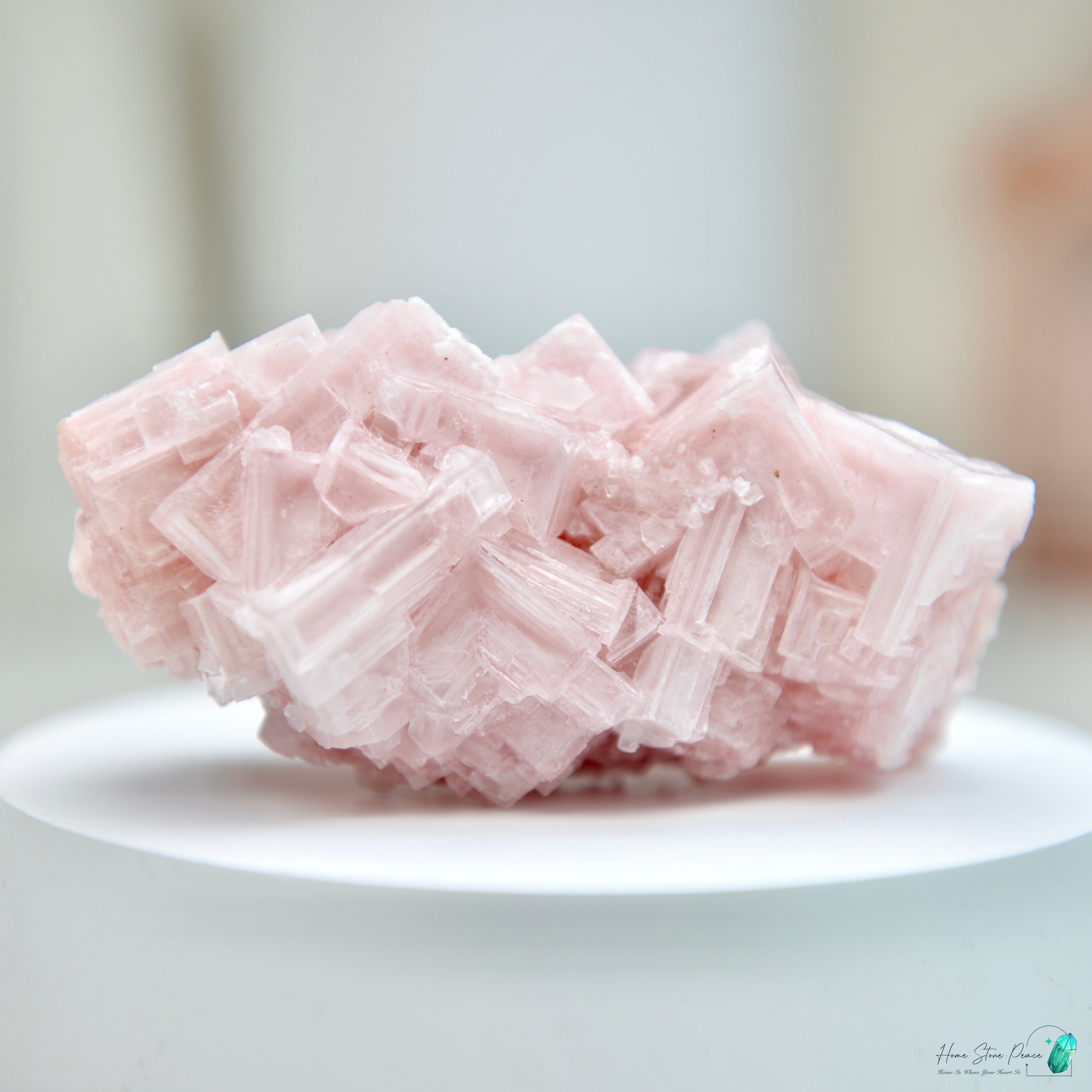 塞爾斯湖粉紅鹽礦 Natural Searles Lake Pink Halite