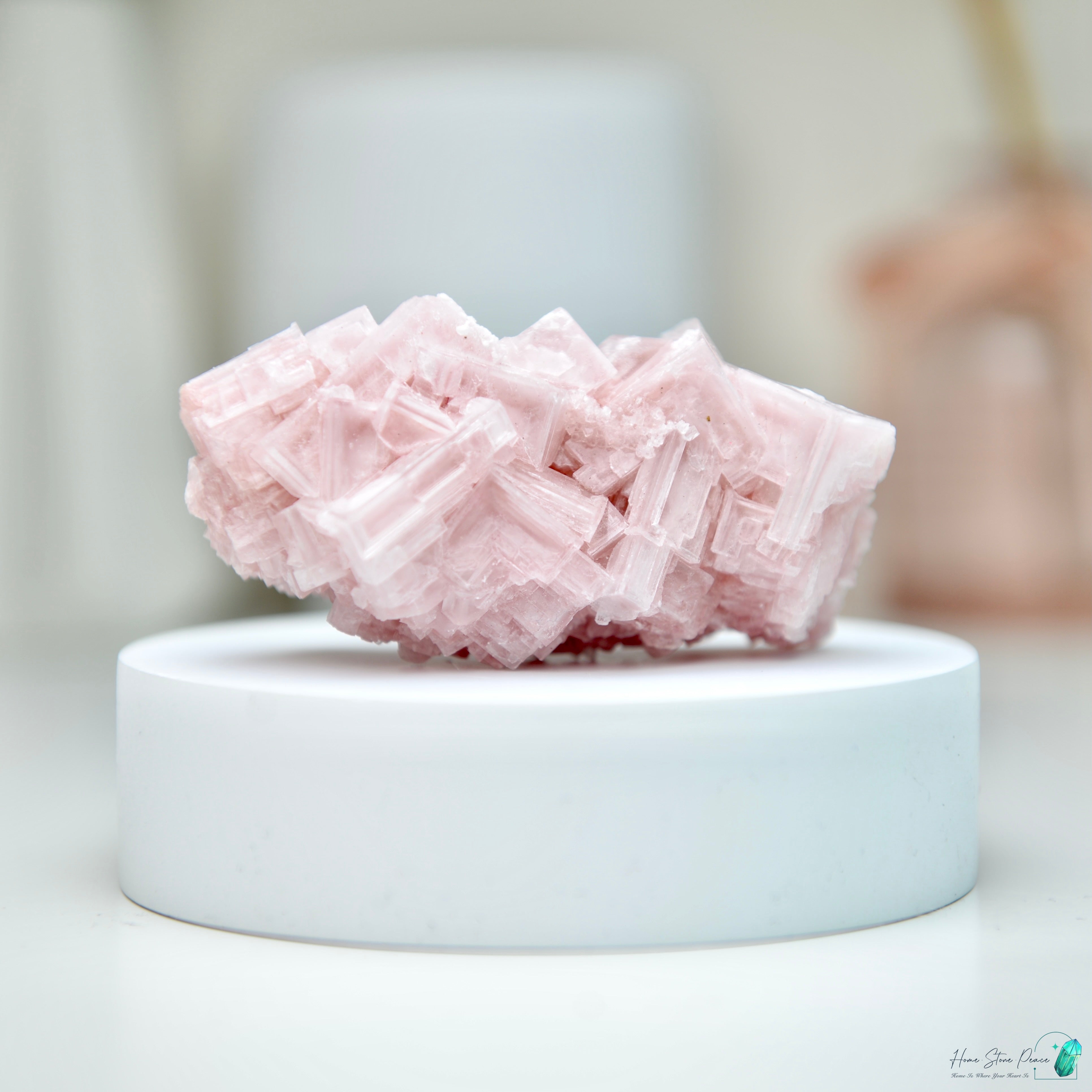 塞爾斯湖粉紅鹽礦 Natural Searles Lake Pink Halite