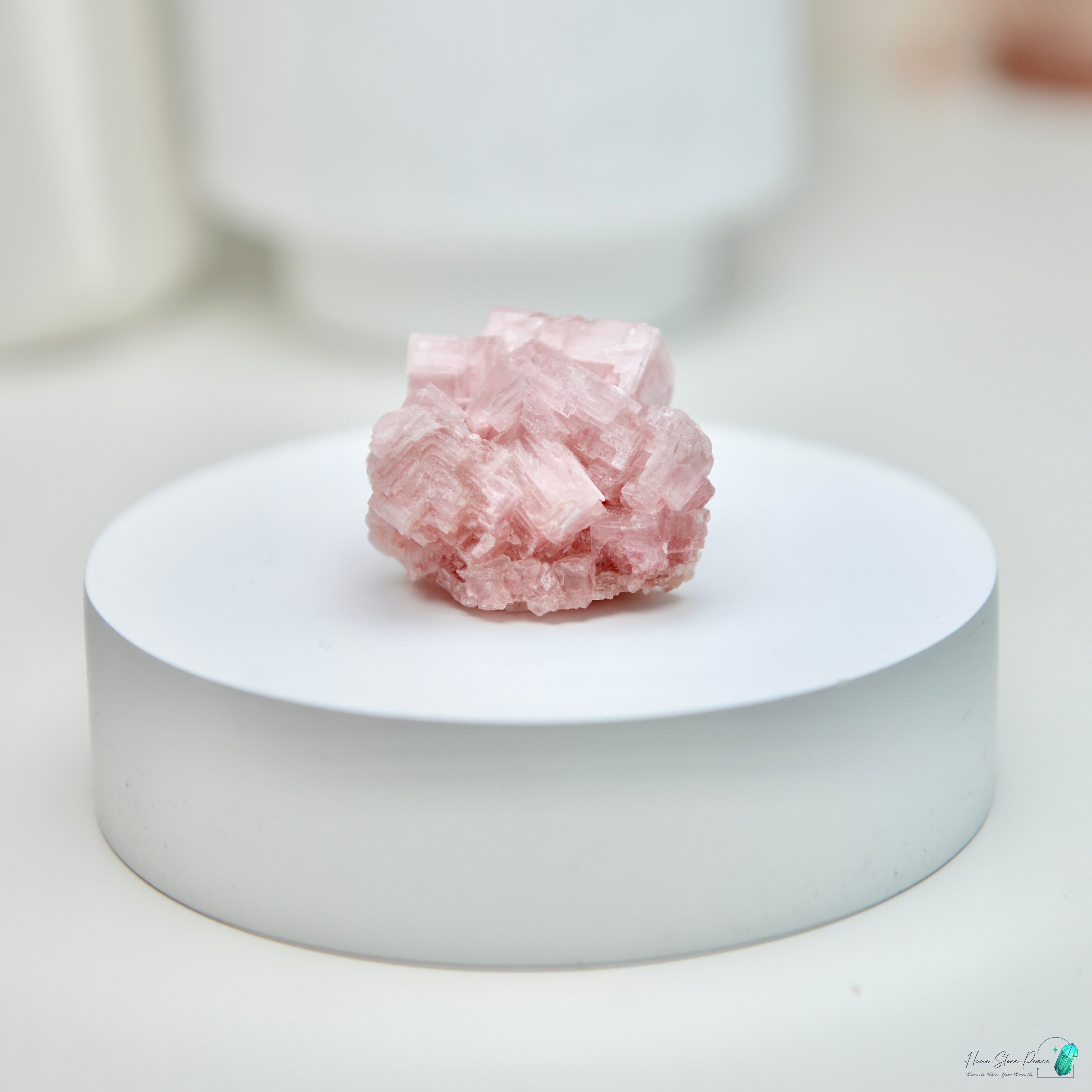 塞爾斯湖粉紅鹽礦 Natural Searles Lake Pink Halite