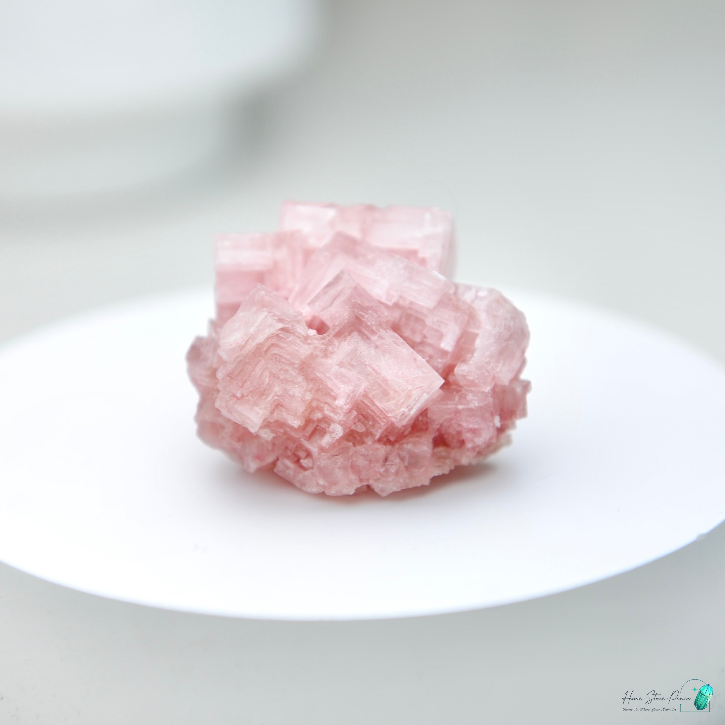 塞爾斯湖粉紅鹽礦 Natural Searles Lake Pink Halite
