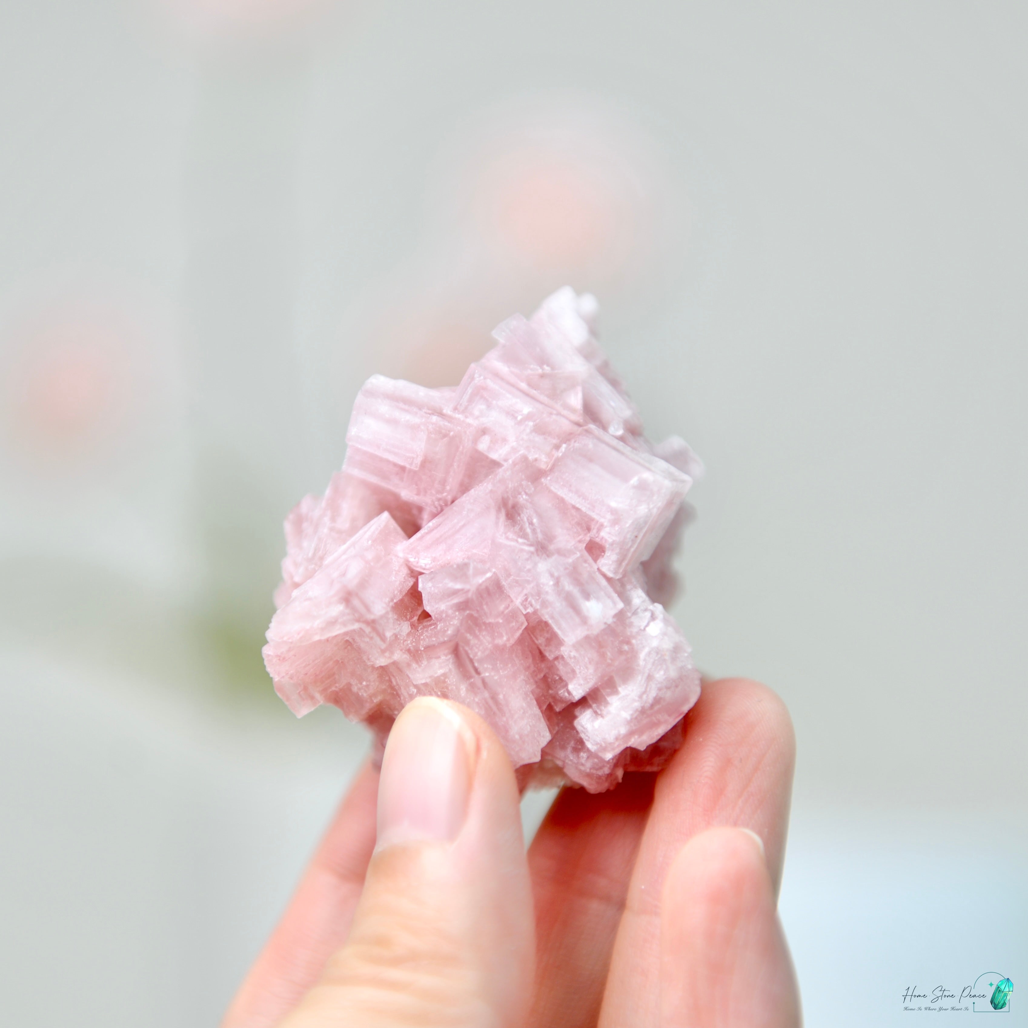 塞爾斯湖粉紅鹽礦 Natural Searles Lake Pink Halite