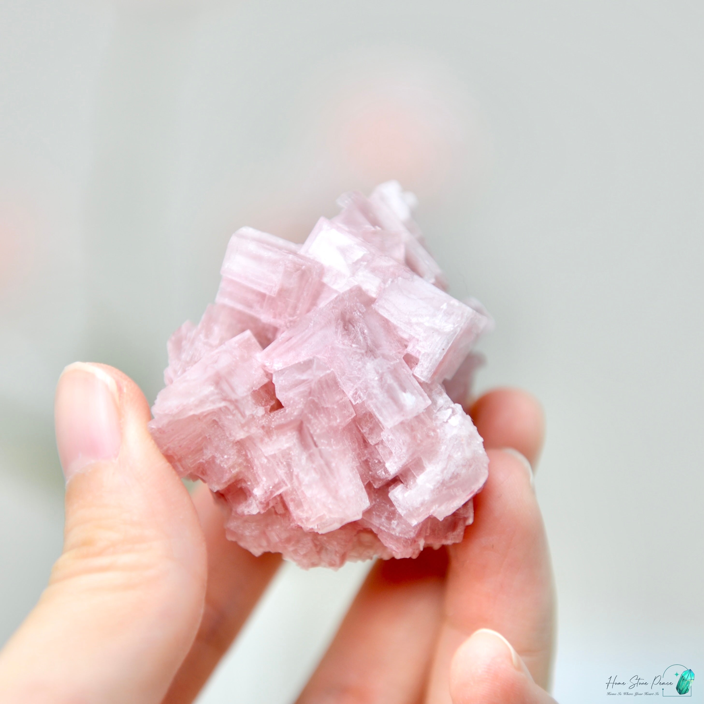 塞爾斯湖粉紅鹽礦 Natural Searles Lake Pink Halite