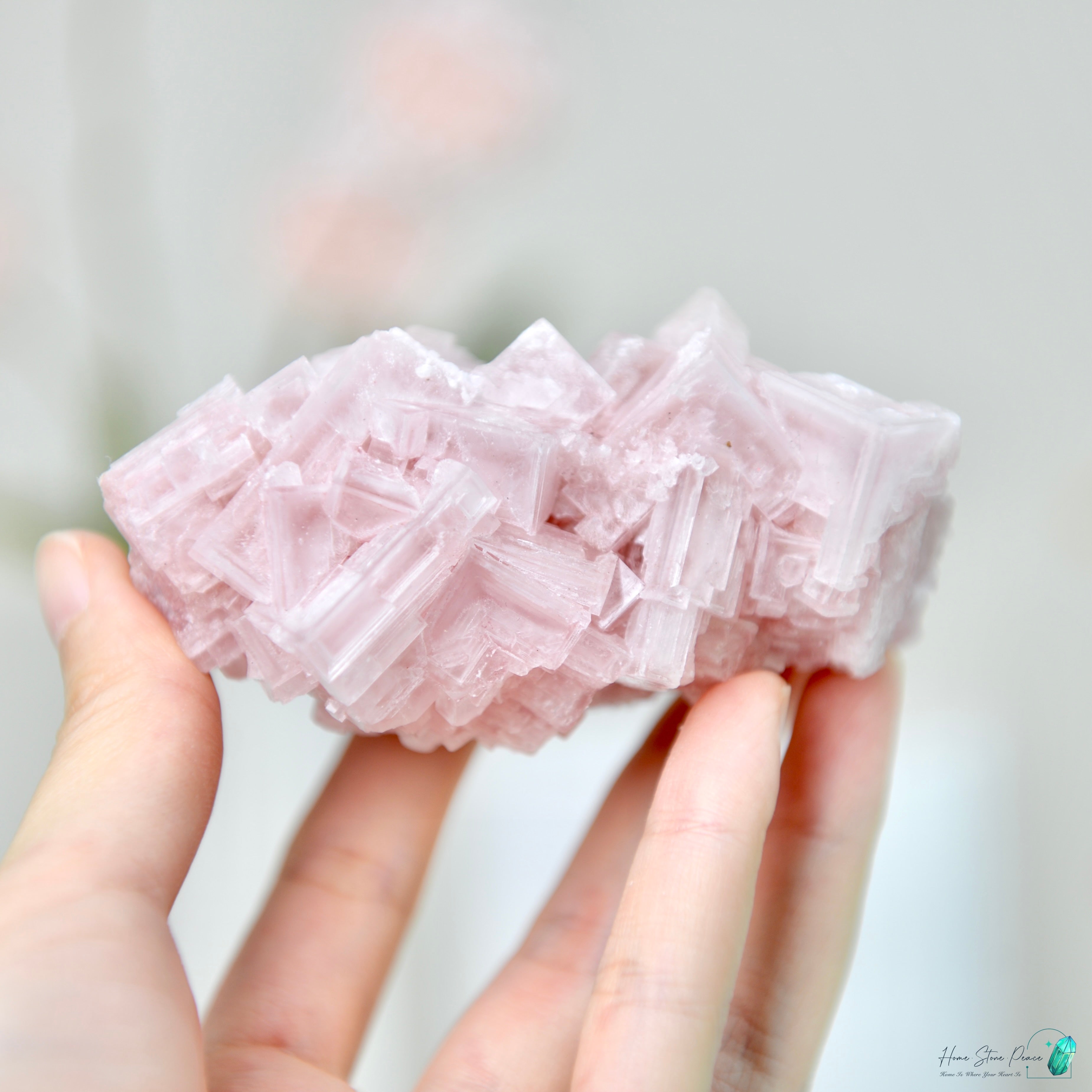 塞爾斯湖粉紅鹽礦 Natural Searles Lake Pink Halite