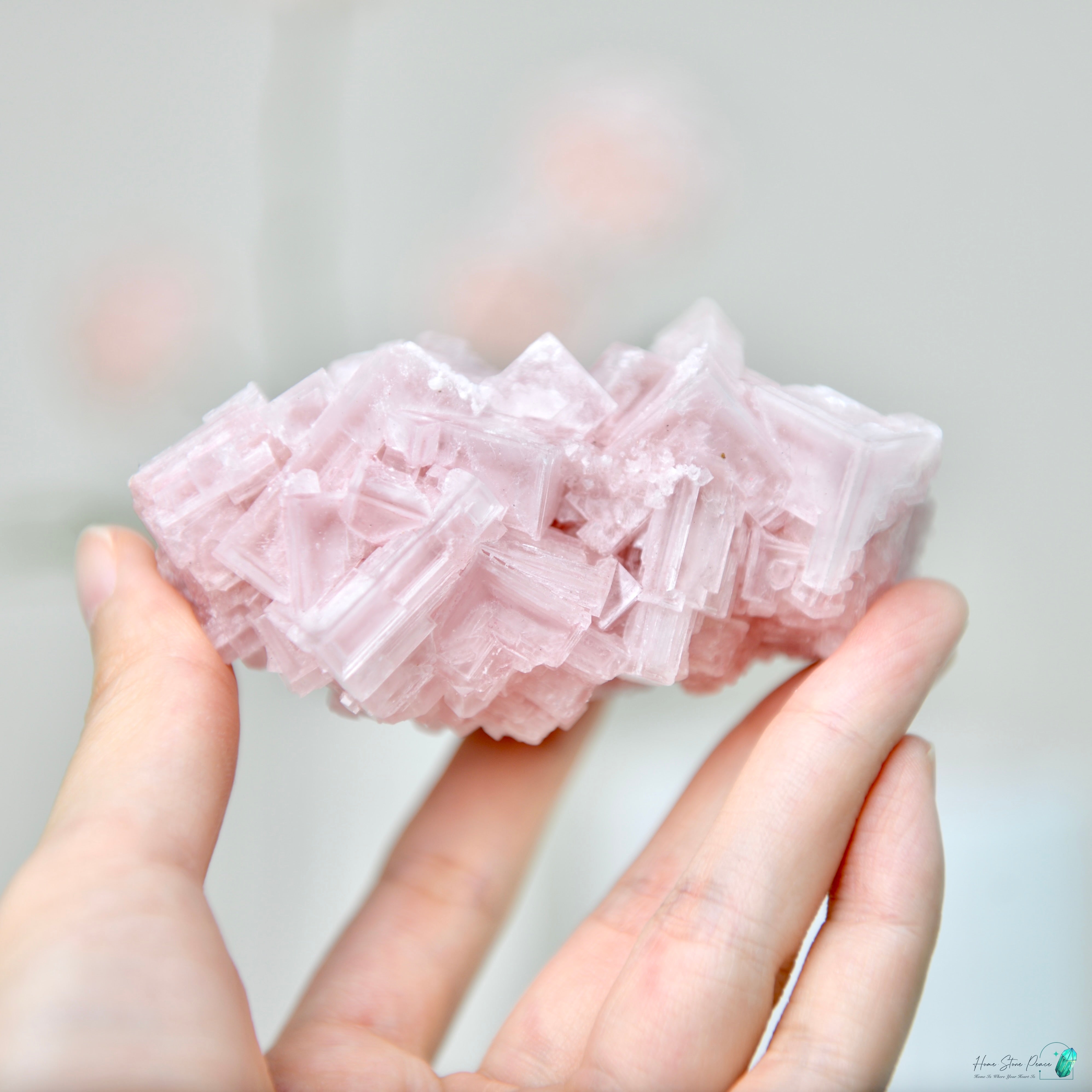 塞爾斯湖粉紅鹽礦 Natural Searles Lake Pink Halite