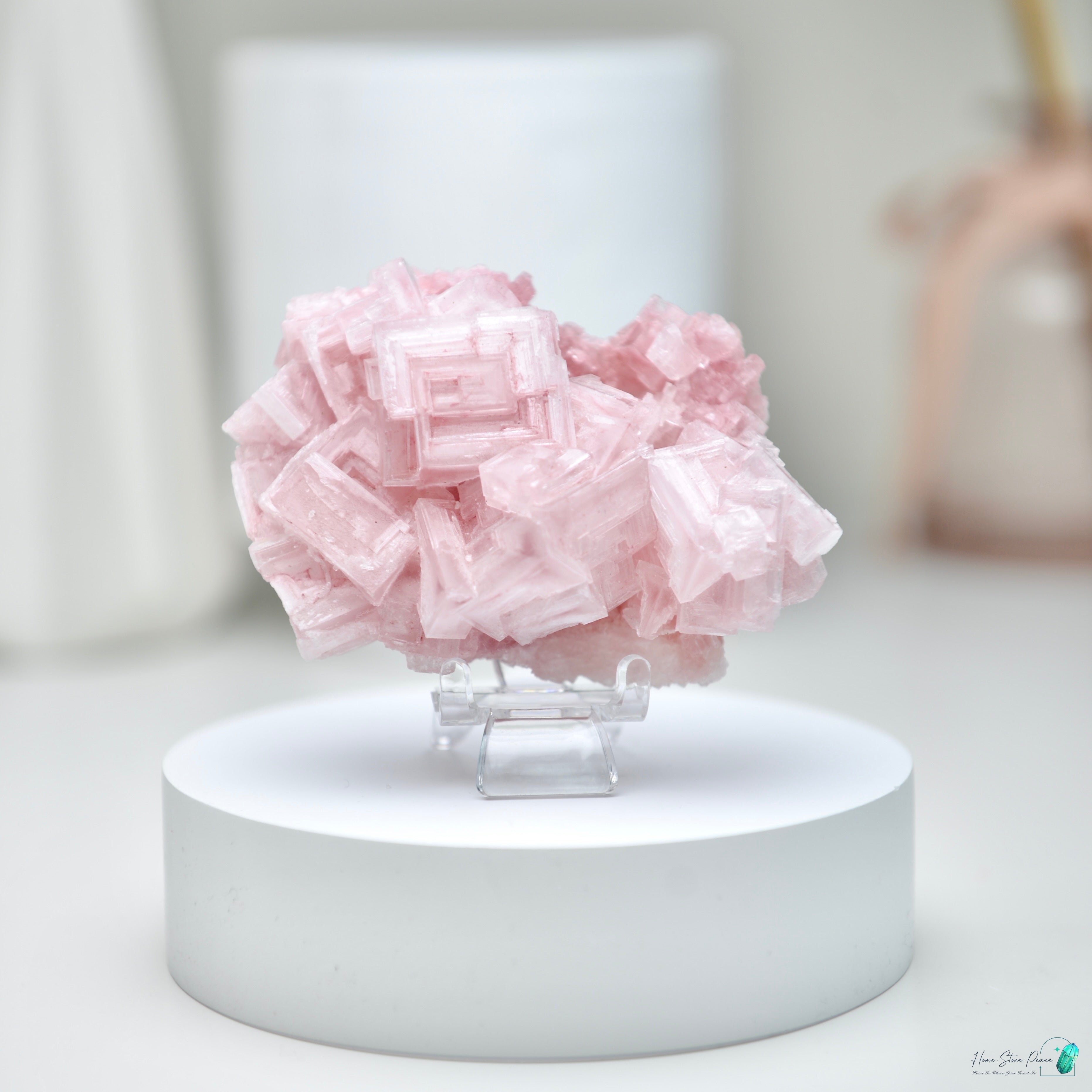 塞爾斯湖粉紅鹽礦 Natural Searles Lake Pink Halite