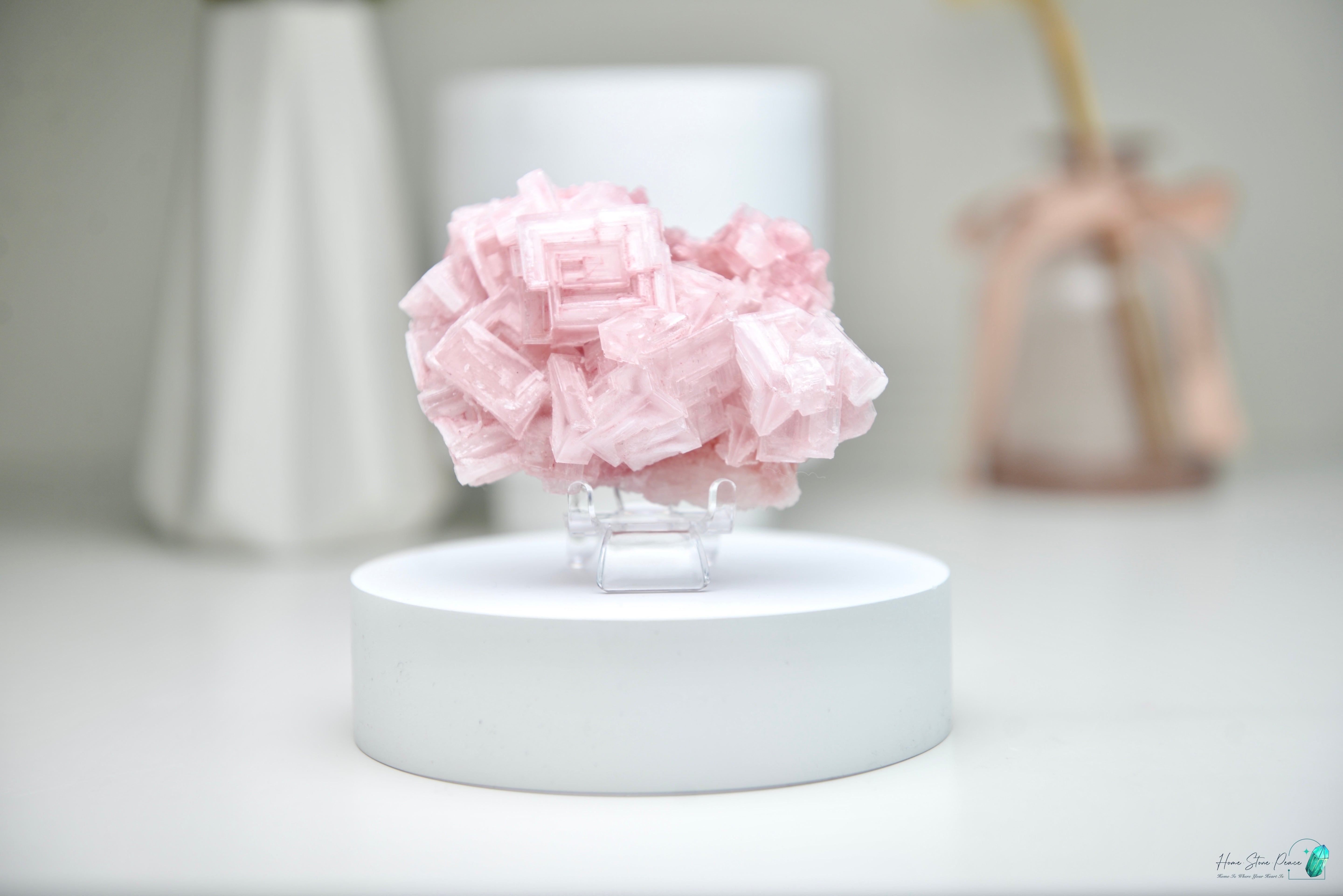 塞爾斯湖粉紅鹽礦 Natural Searles Lake Pink Halite