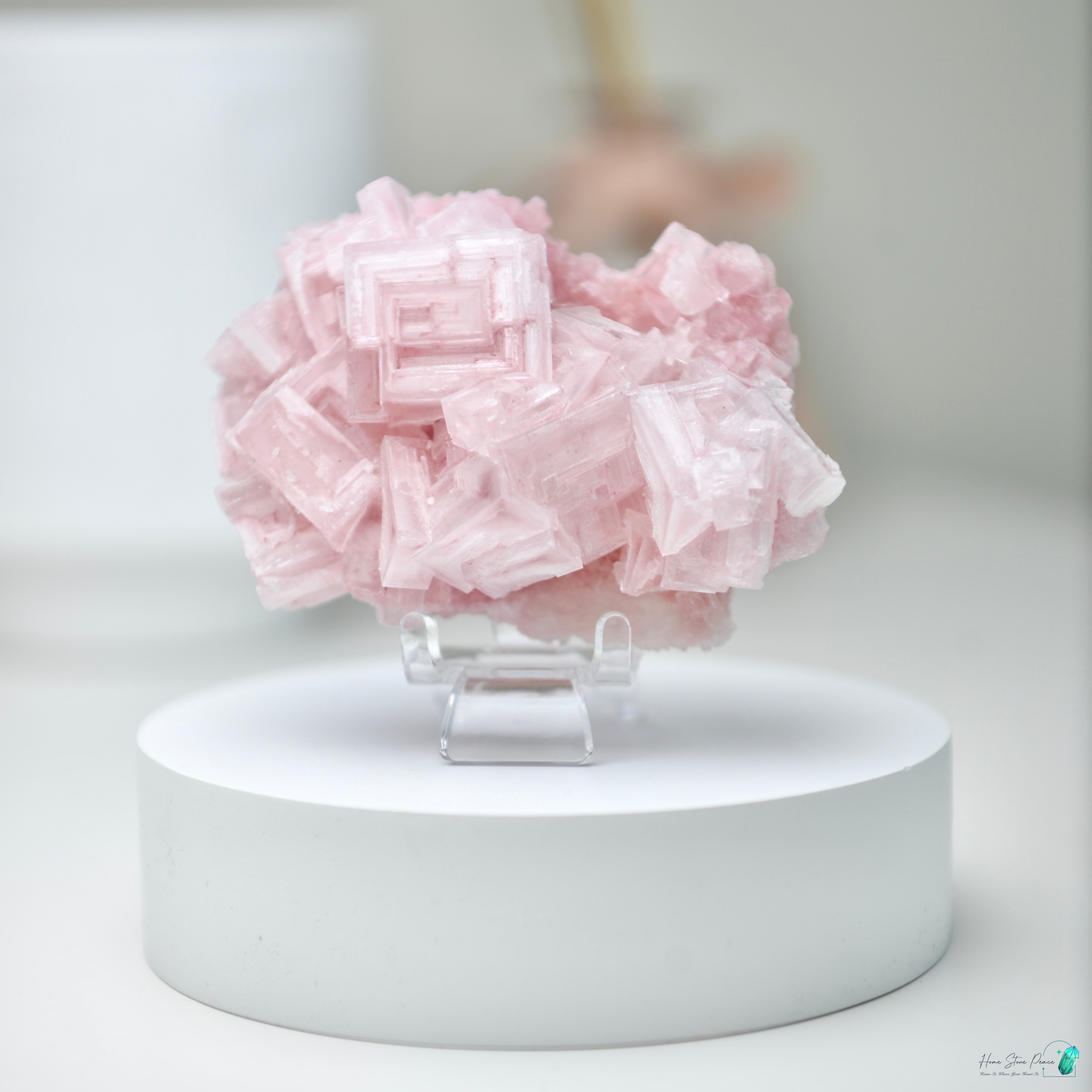 塞爾斯湖粉紅鹽礦 Natural Searles Lake Pink Halite