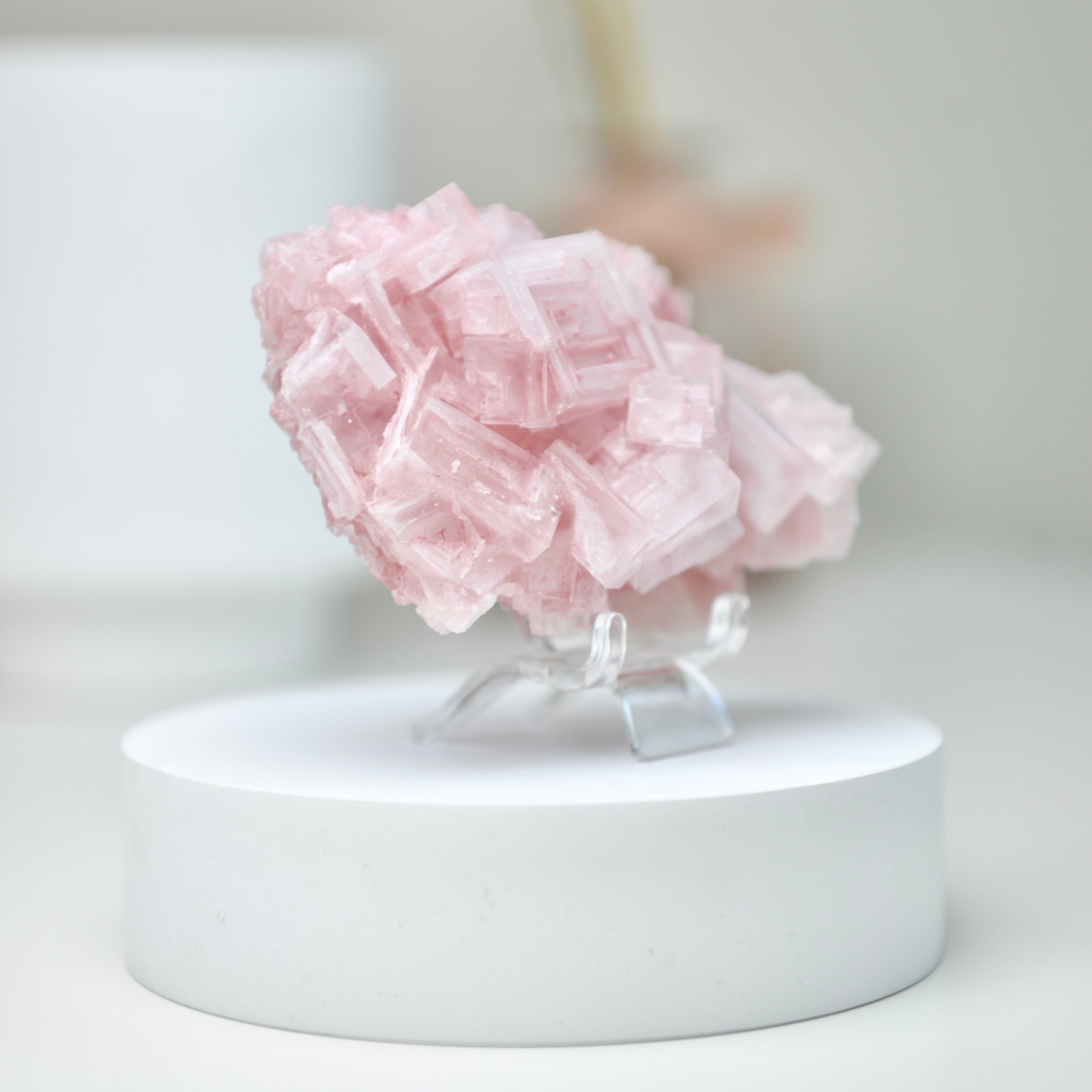 塞爾斯湖粉紅鹽礦 Natural Searles Lake Pink Halite