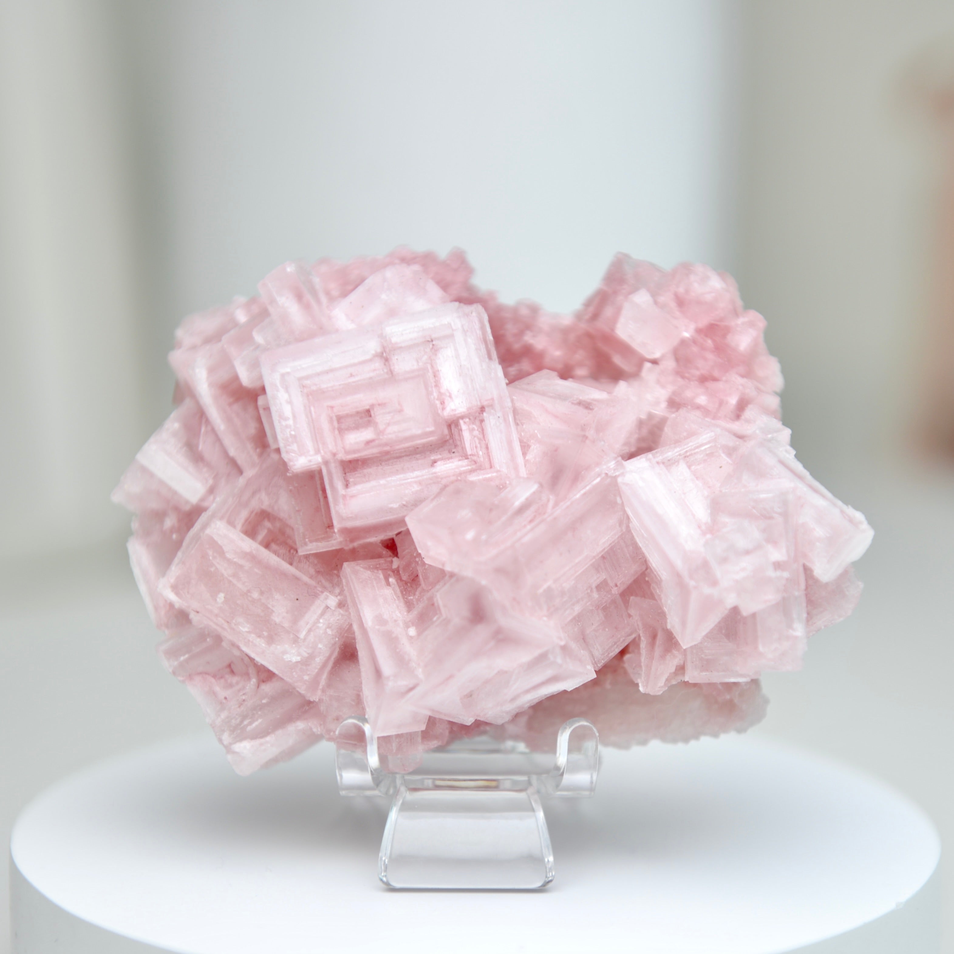塞爾斯湖粉紅鹽礦 Natural Searles Lake Pink Halite