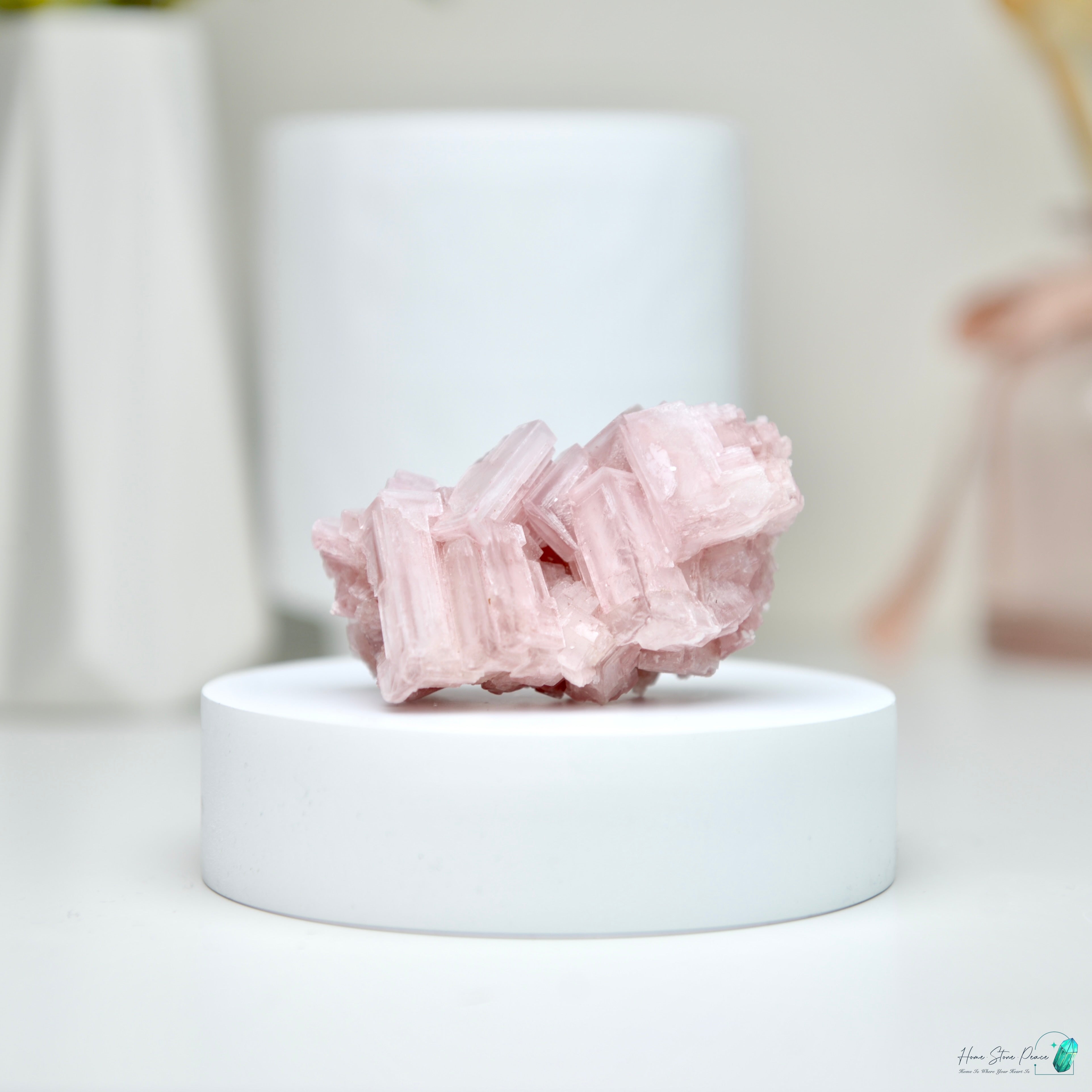 塞爾斯湖粉紅鹽礦 Natural Searles Lake Pink Halite