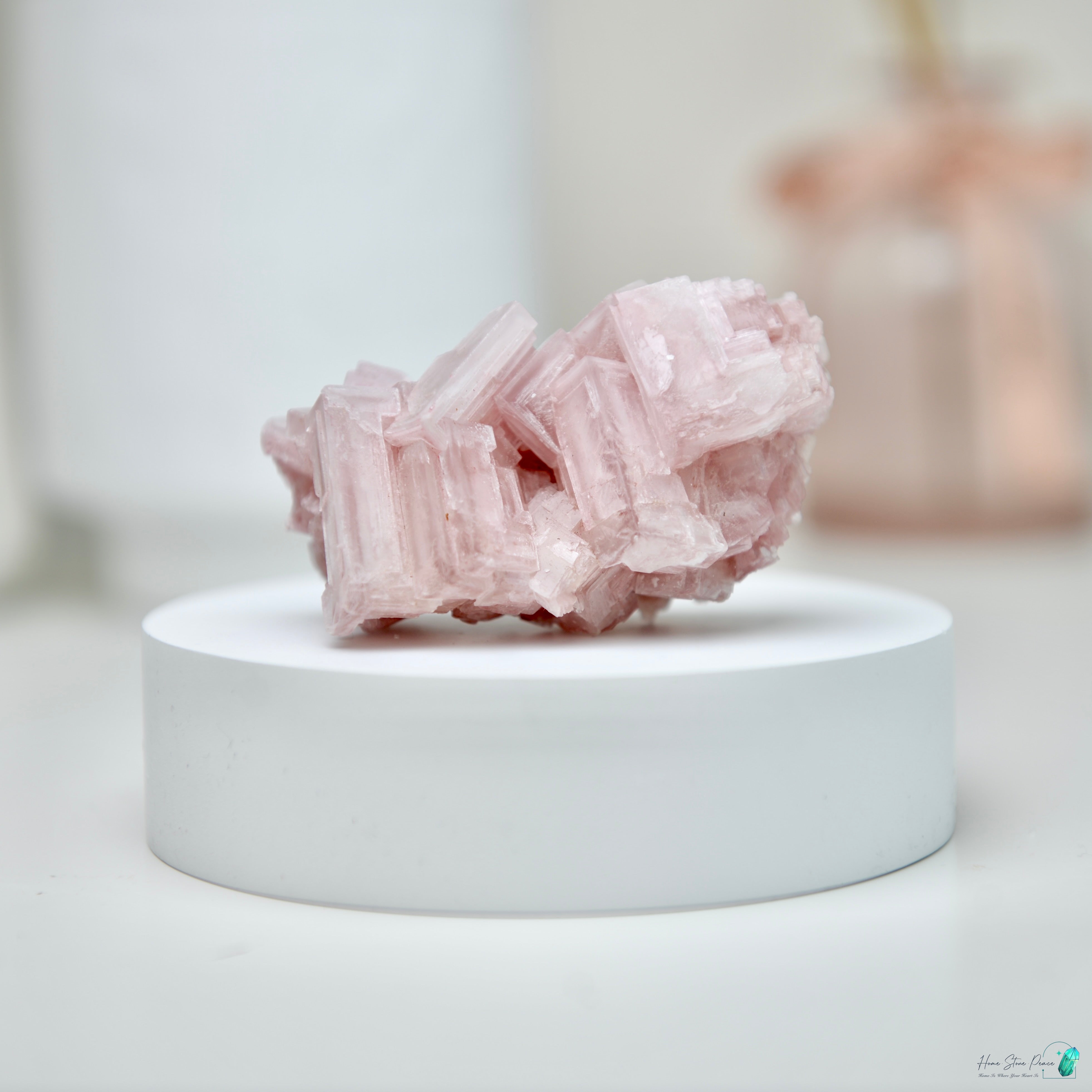 塞爾斯湖粉紅鹽礦 Natural Searles Lake Pink Halite