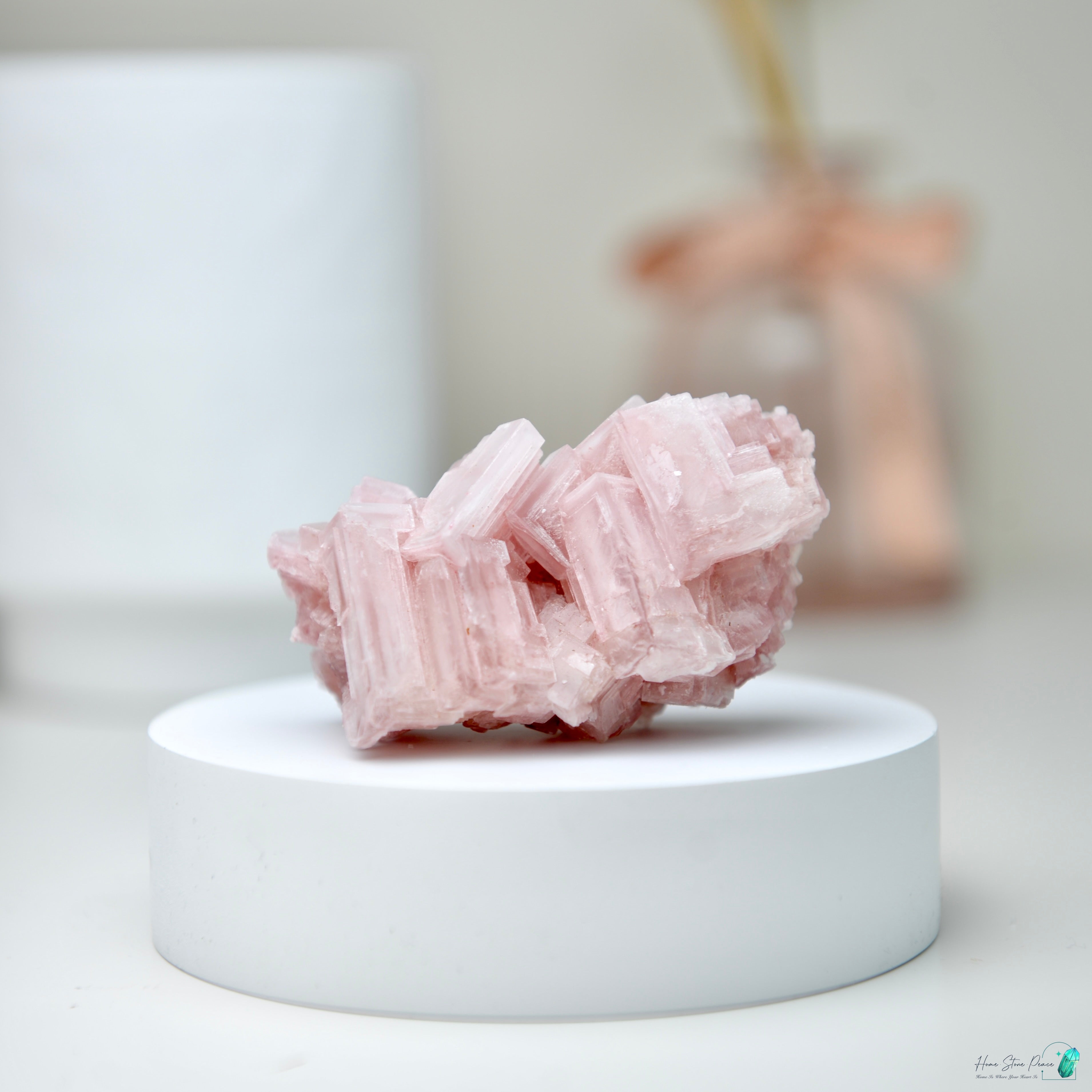 塞爾斯湖粉紅鹽礦 Natural Searles Lake Pink Halite