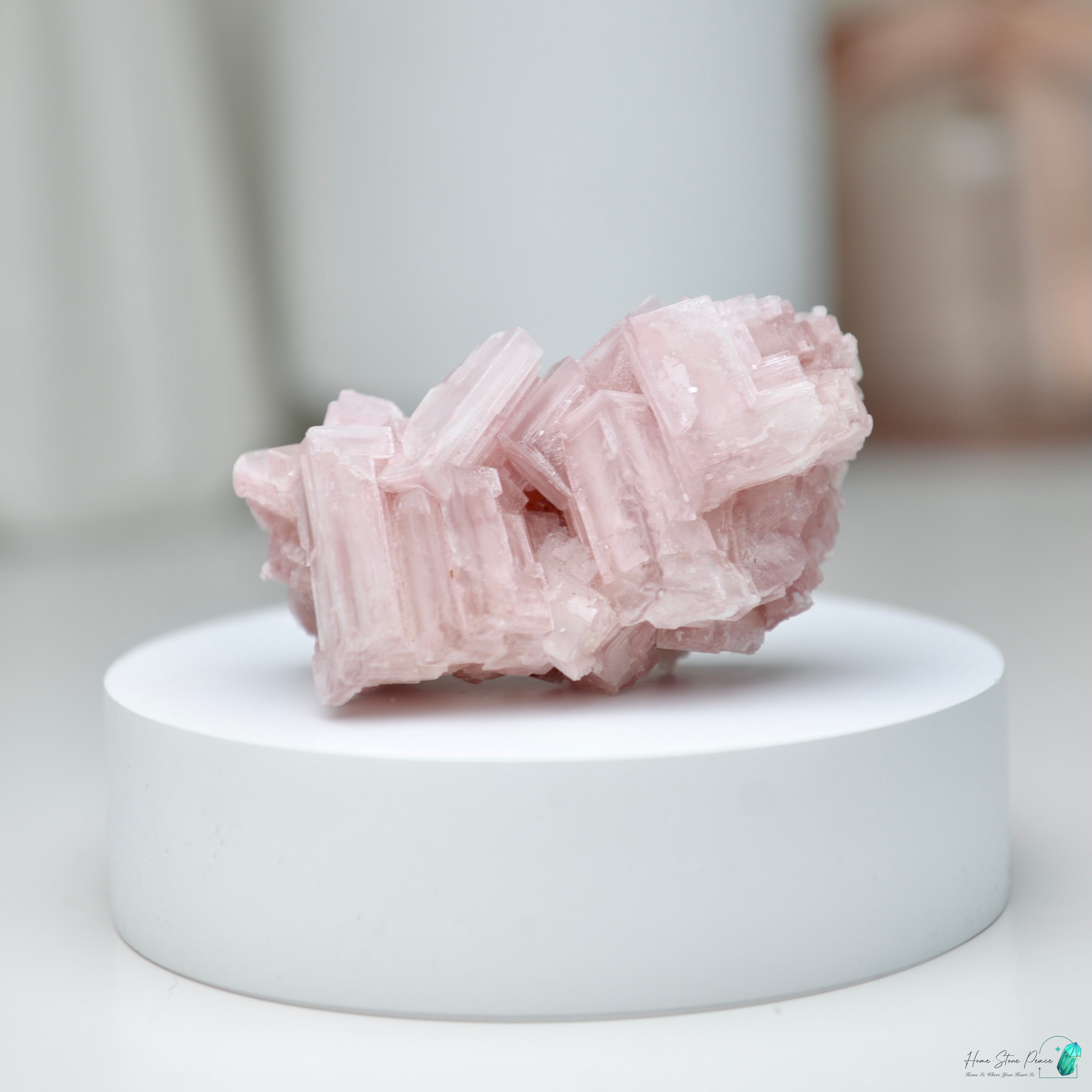 塞爾斯湖粉紅鹽礦 Natural Searles Lake Pink Halite