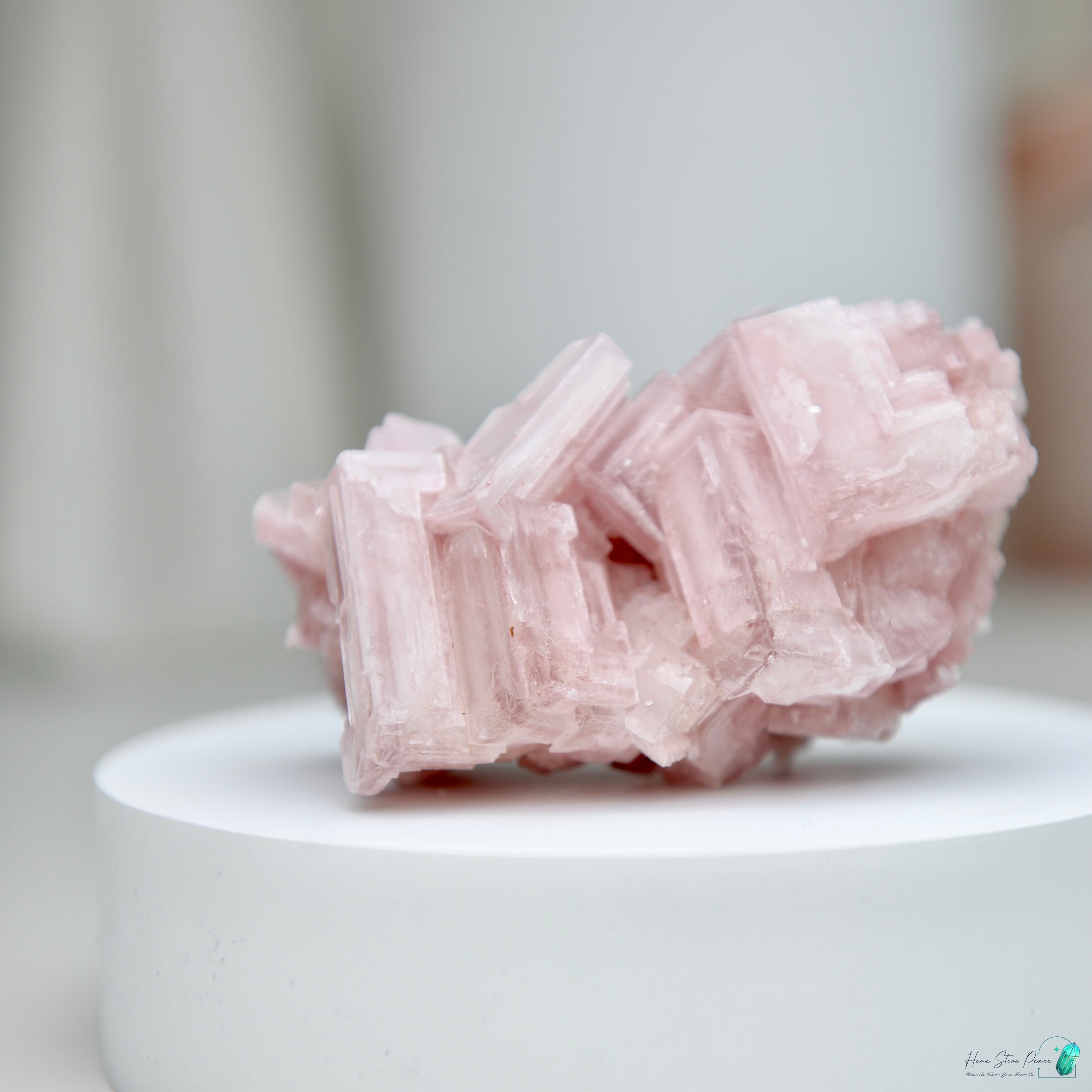 塞爾斯湖粉紅鹽礦 Natural Searles Lake Pink Halite