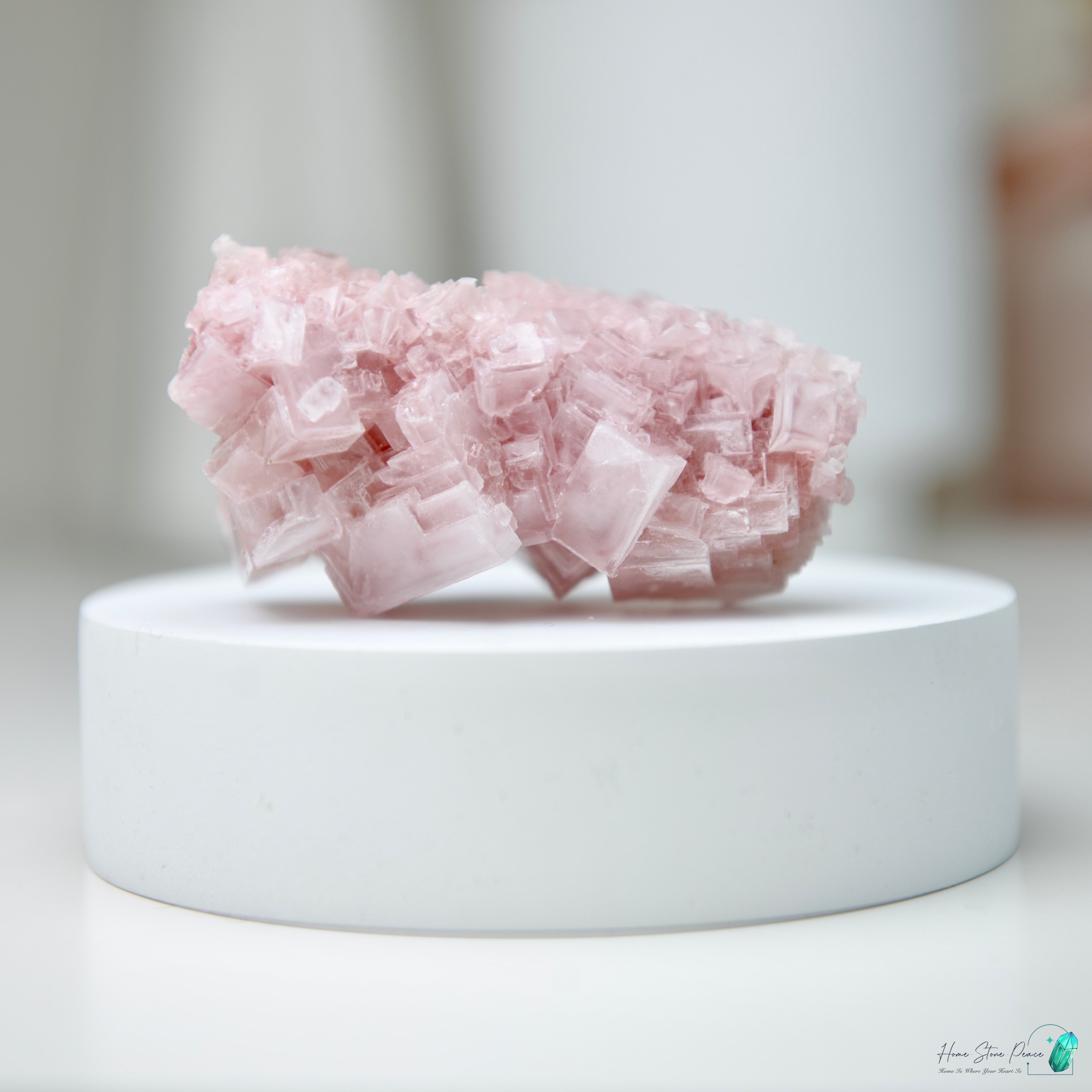 塞爾斯湖粉紅鹽礦 Natural Searles Lake Pink Halite