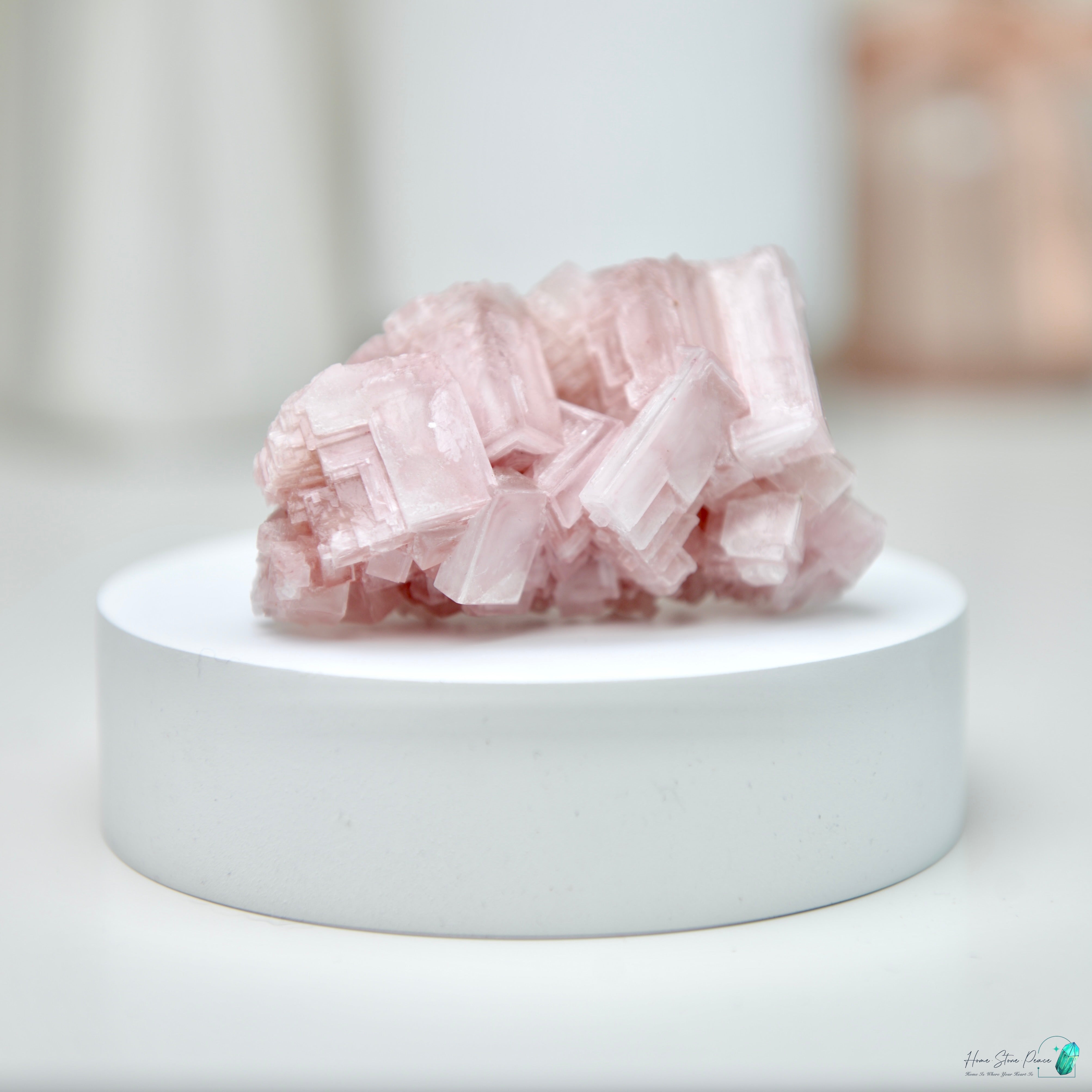 塞爾斯湖粉紅鹽礦 Natural Searles Lake Pink Halite
