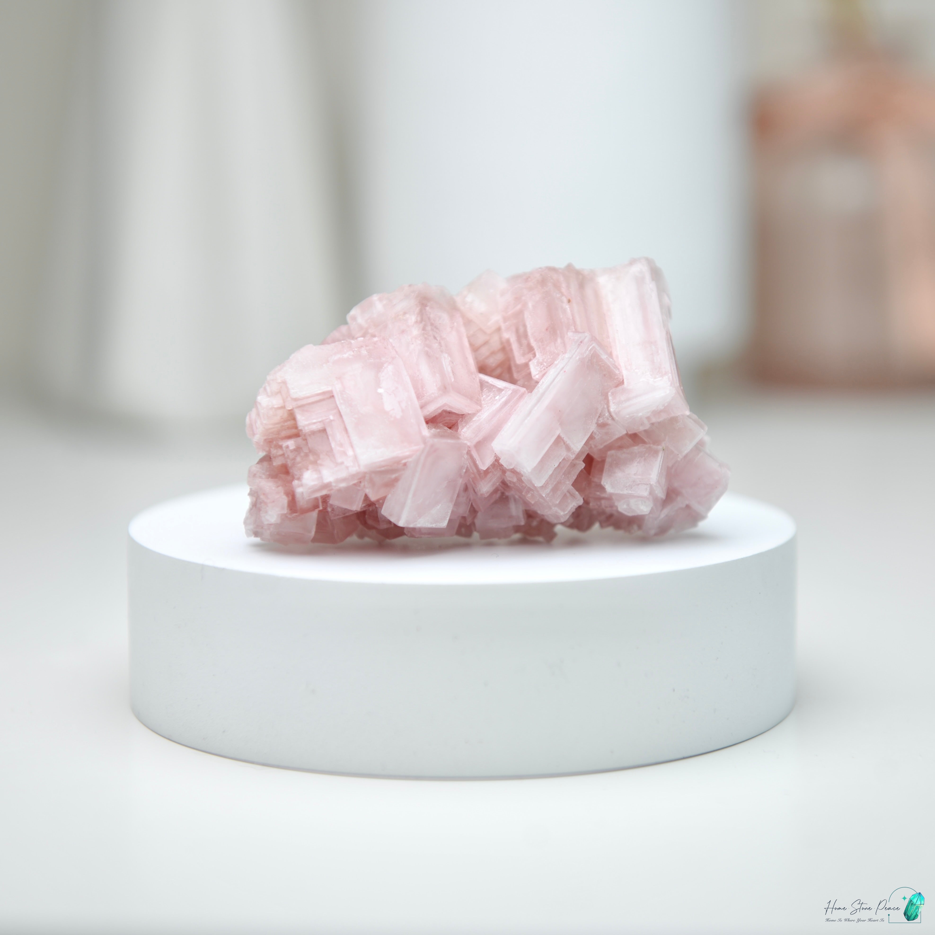 塞爾斯湖粉紅鹽礦 Natural Searles Lake Pink Halite