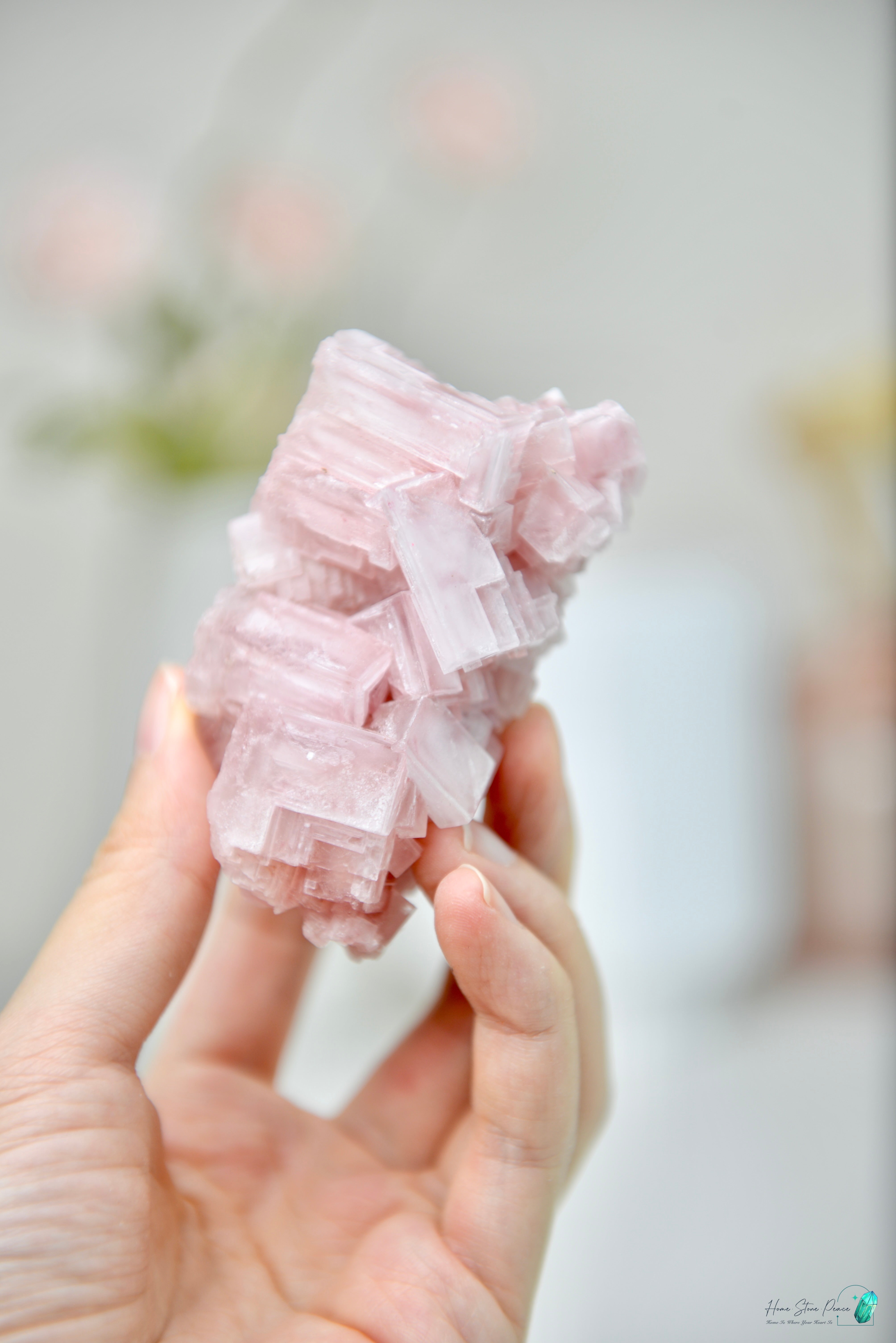 塞爾斯湖粉紅鹽礦 Natural Searles Lake Pink Halite