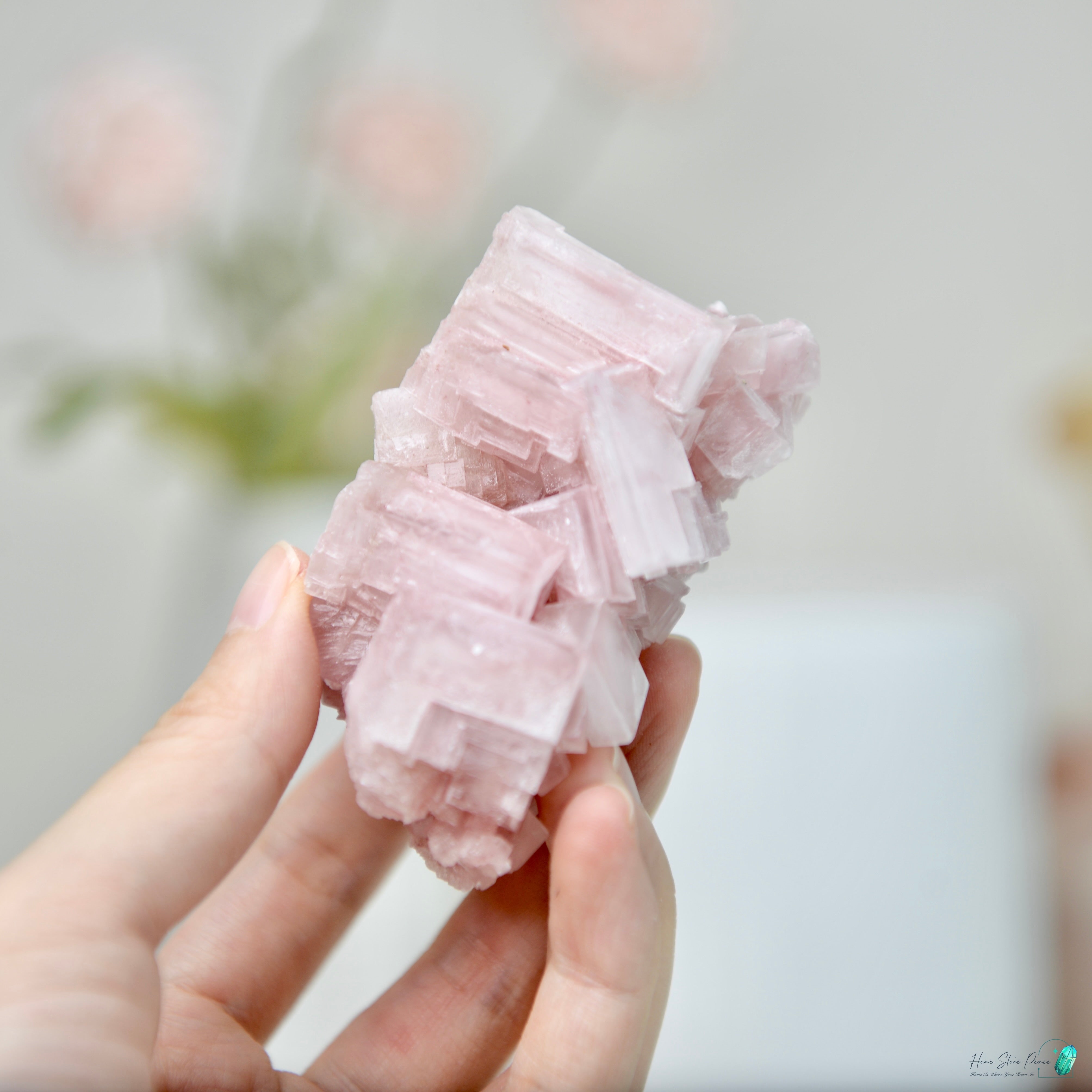 塞爾斯湖粉紅鹽礦 Natural Searles Lake Pink Halite