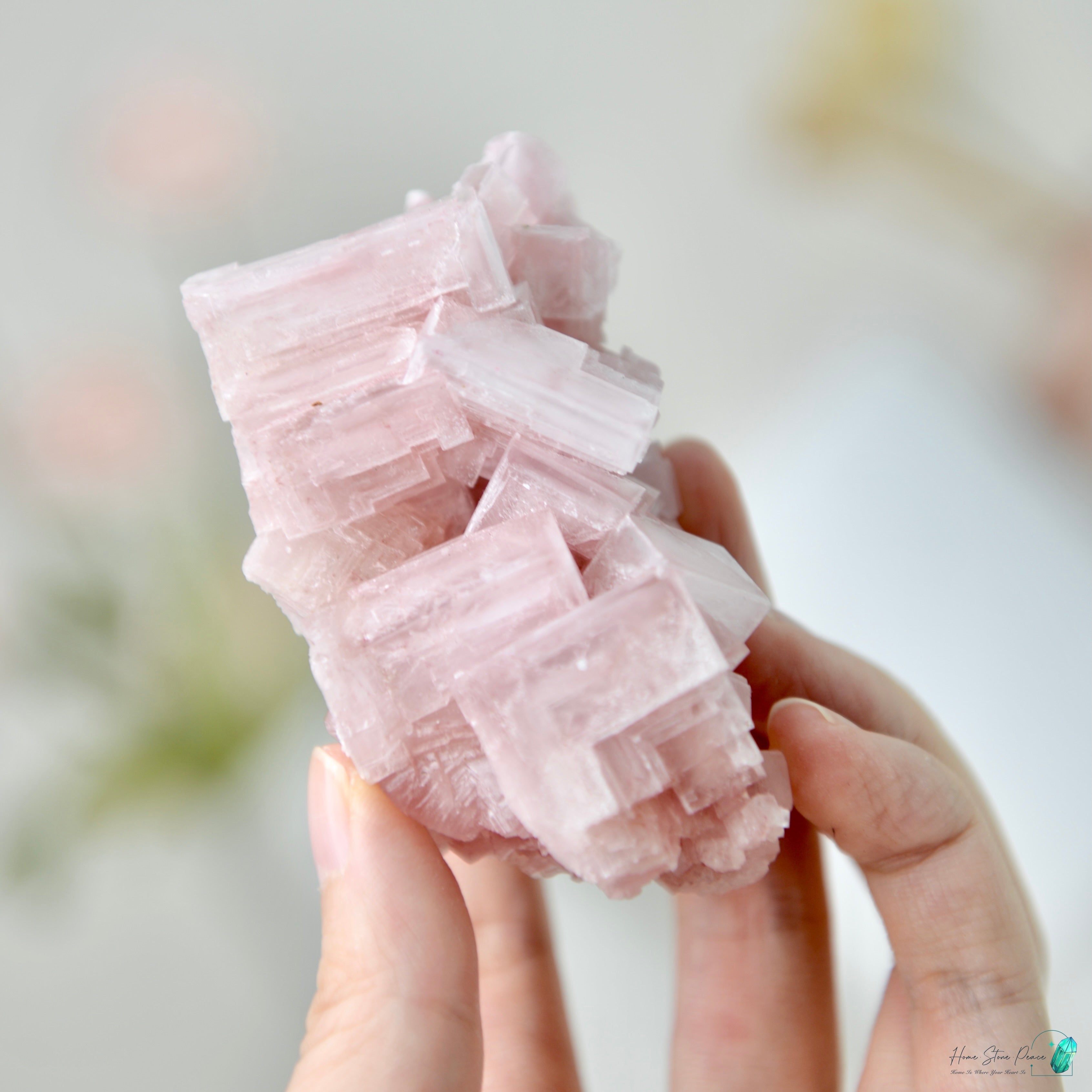 塞爾斯湖粉紅鹽礦 Natural Searles Lake Pink Halite
