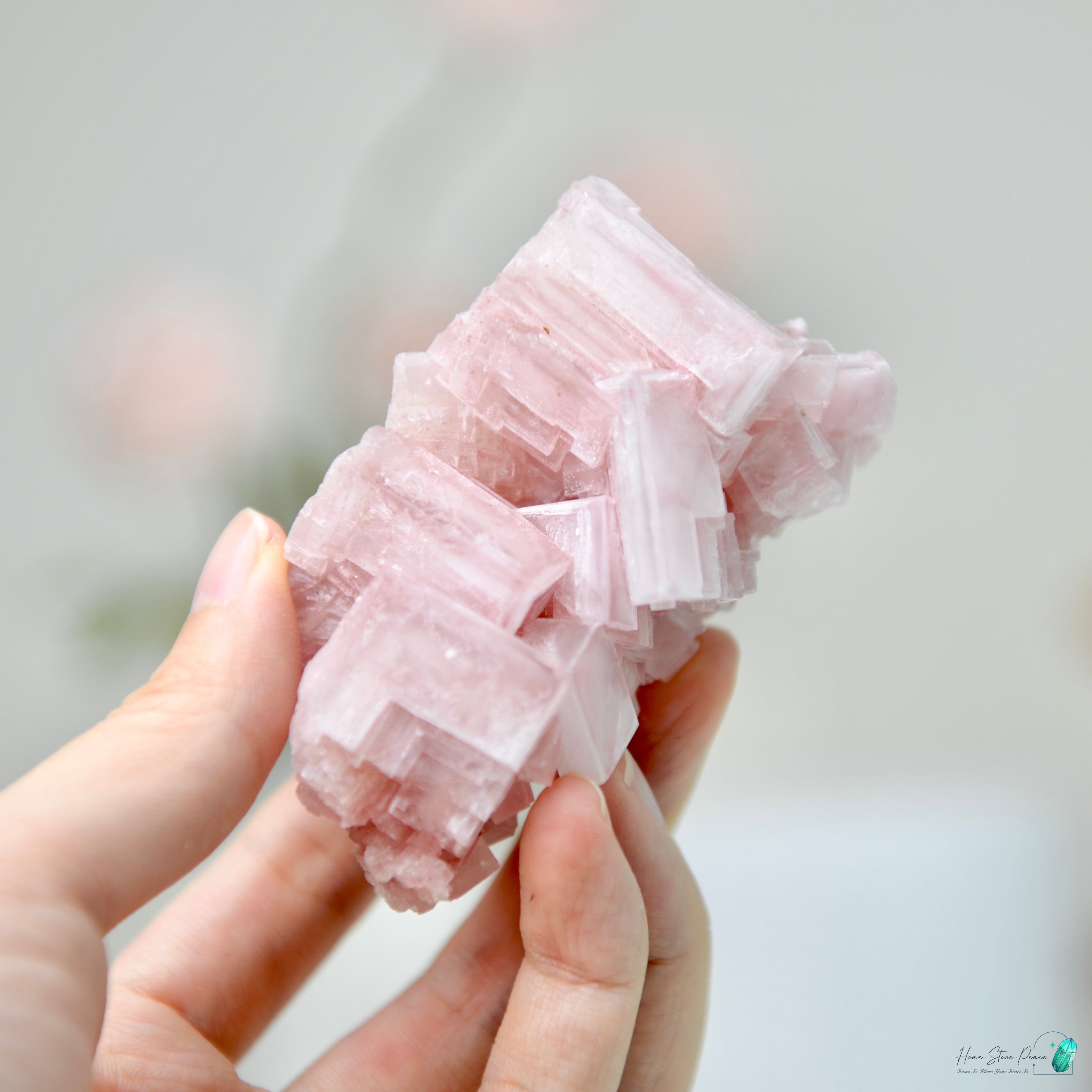 塞爾斯湖粉紅鹽礦 Natural Searles Lake Pink Halite