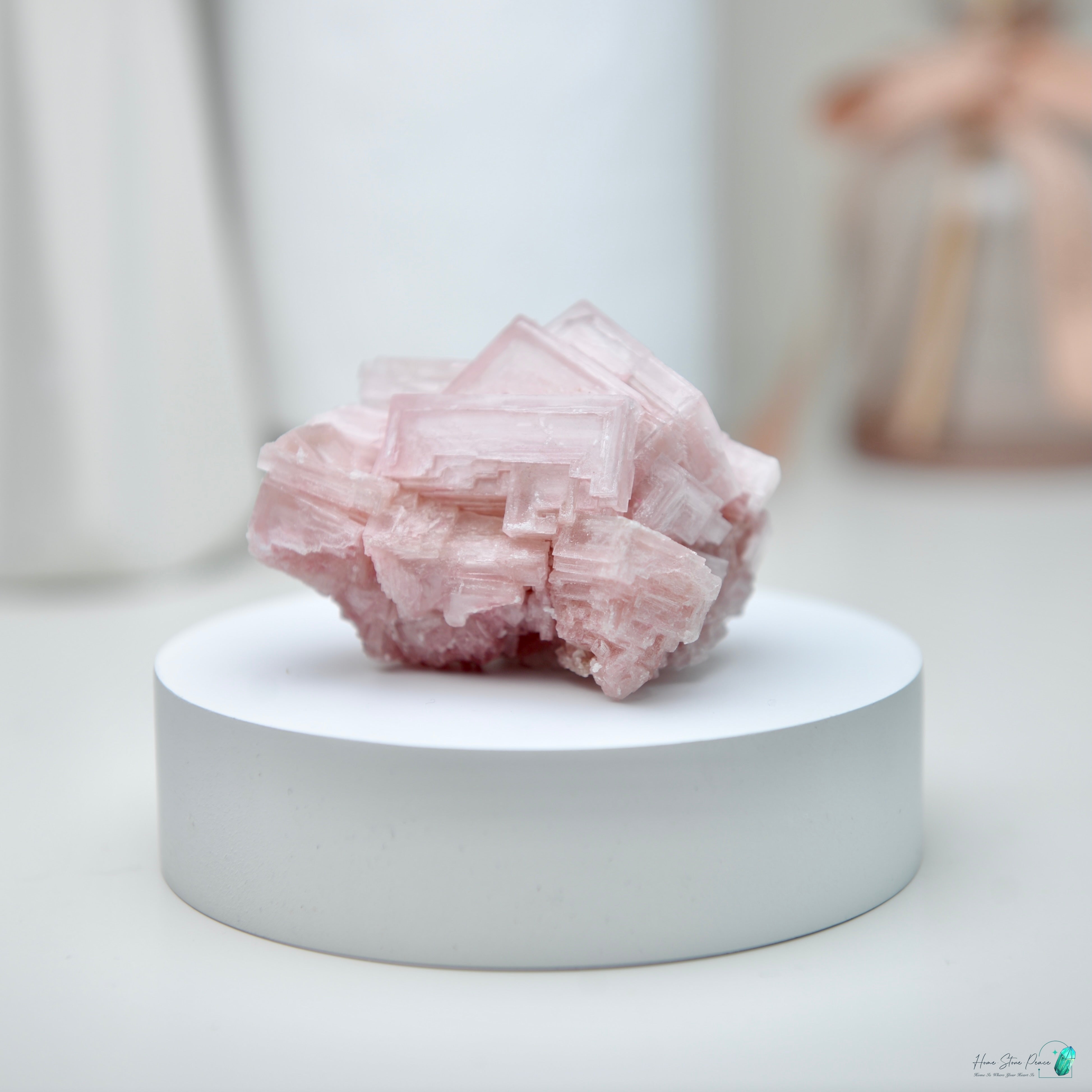 塞爾斯湖粉紅鹽礦 Natural Searles Lake Pink Halite
