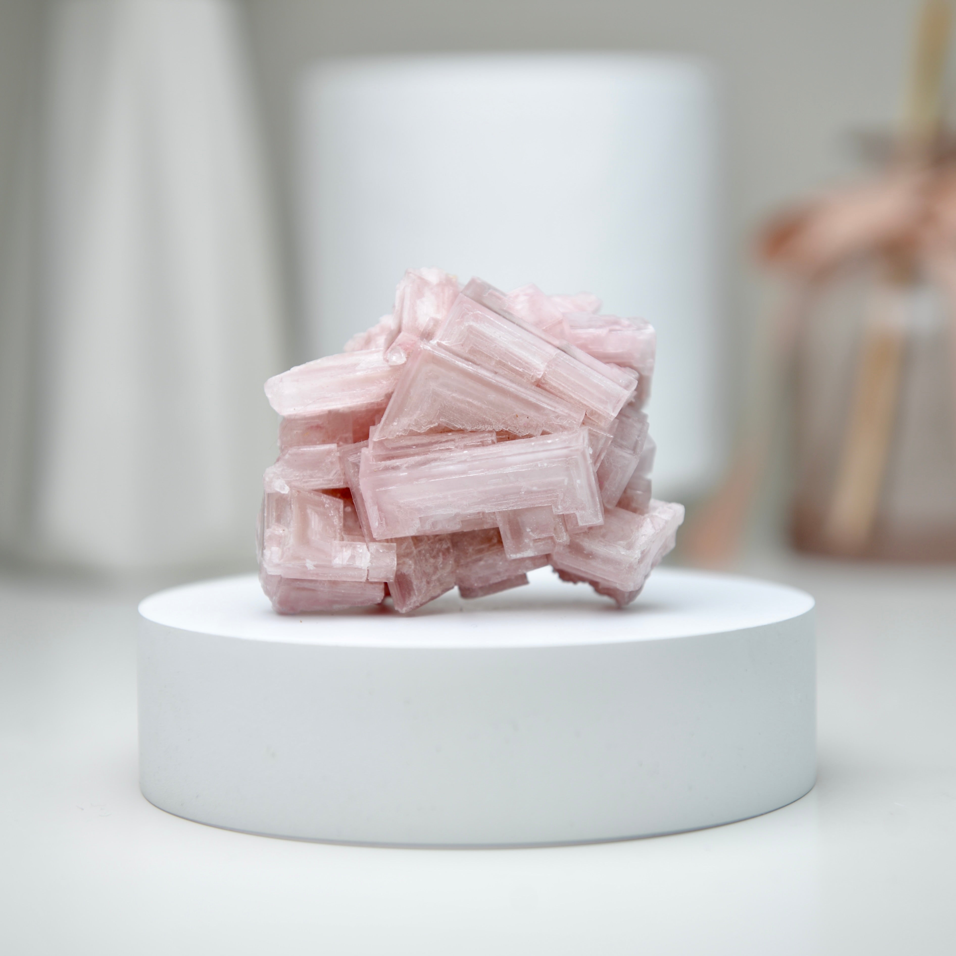 塞爾斯湖粉紅鹽礦 Natural Searles Lake Pink Halite