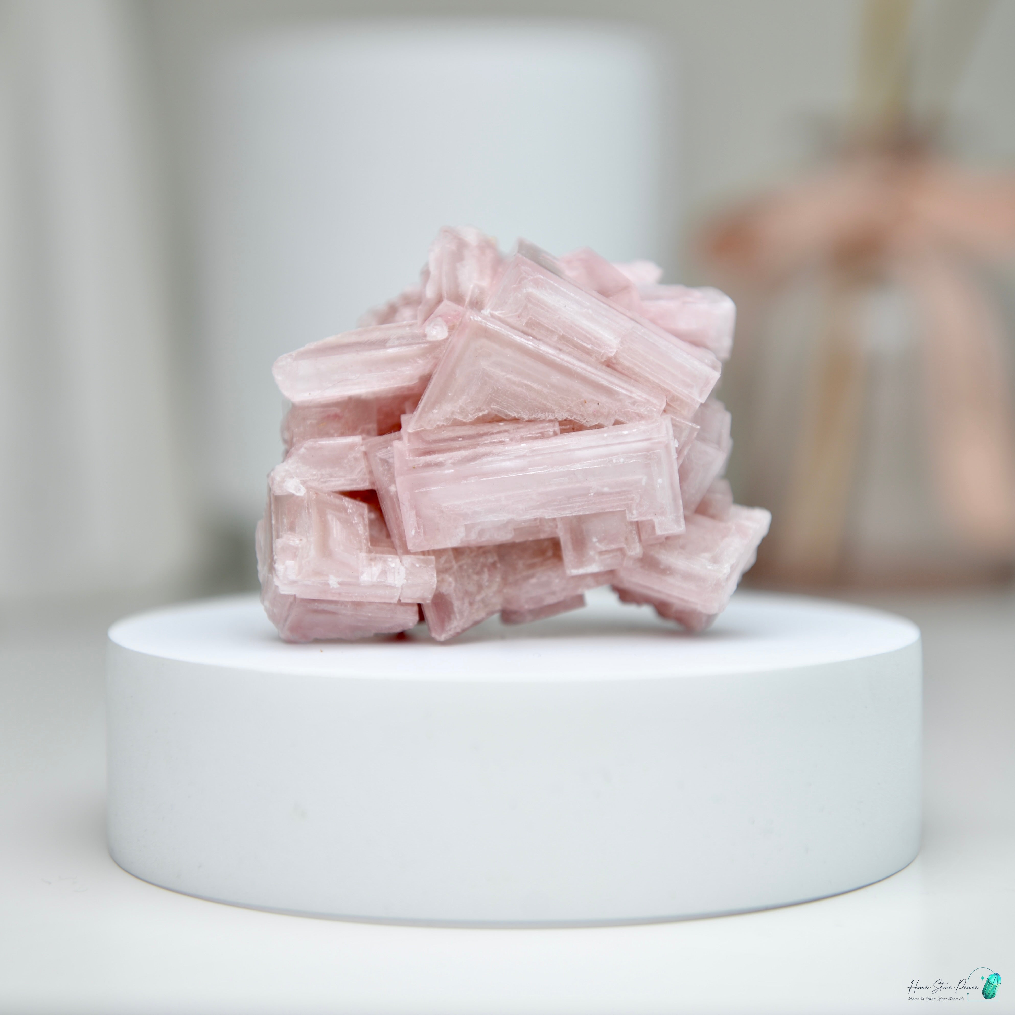 塞爾斯湖粉紅鹽礦 Natural Searles Lake Pink Halite