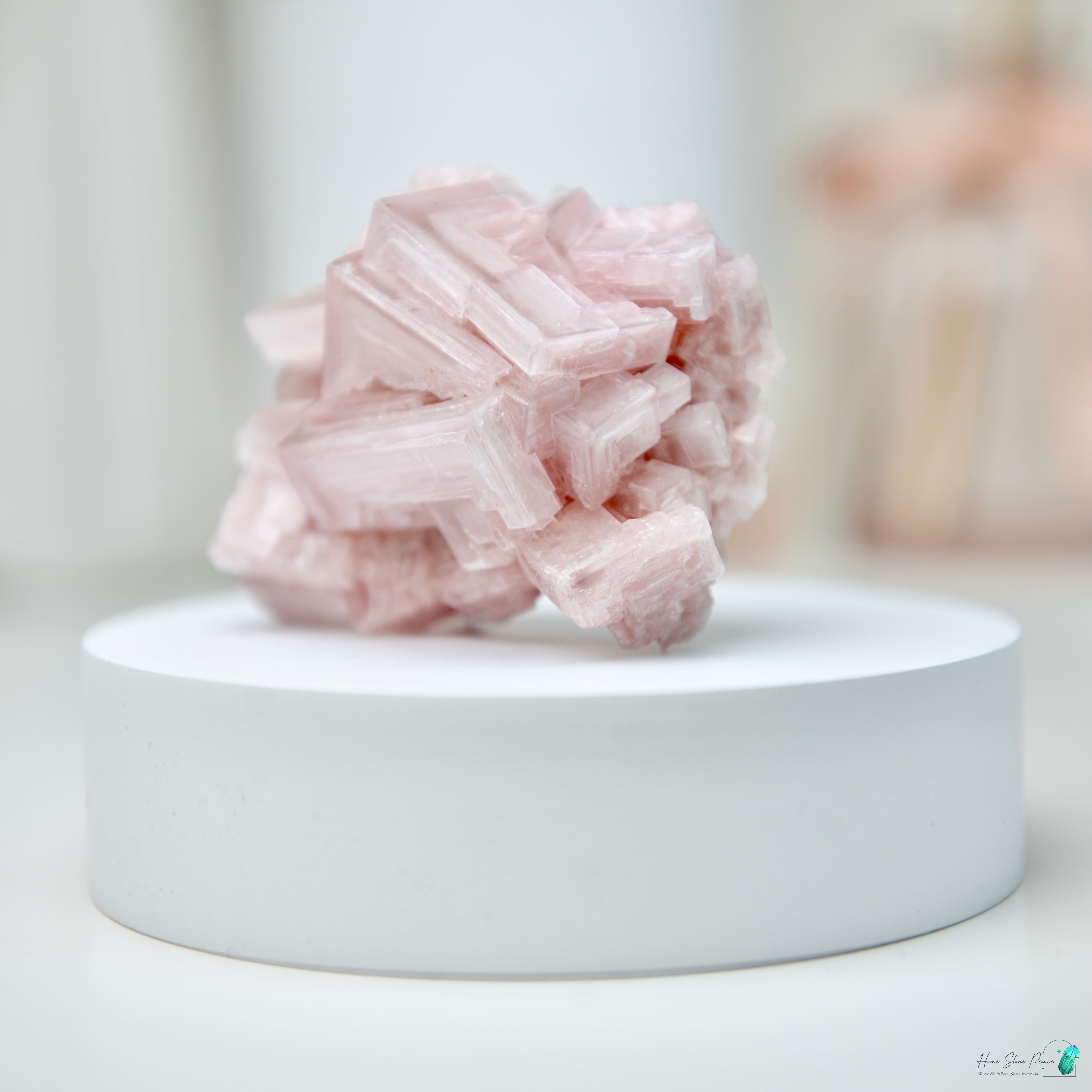 塞爾斯湖粉紅鹽礦 Natural Searles Lake Pink Halite