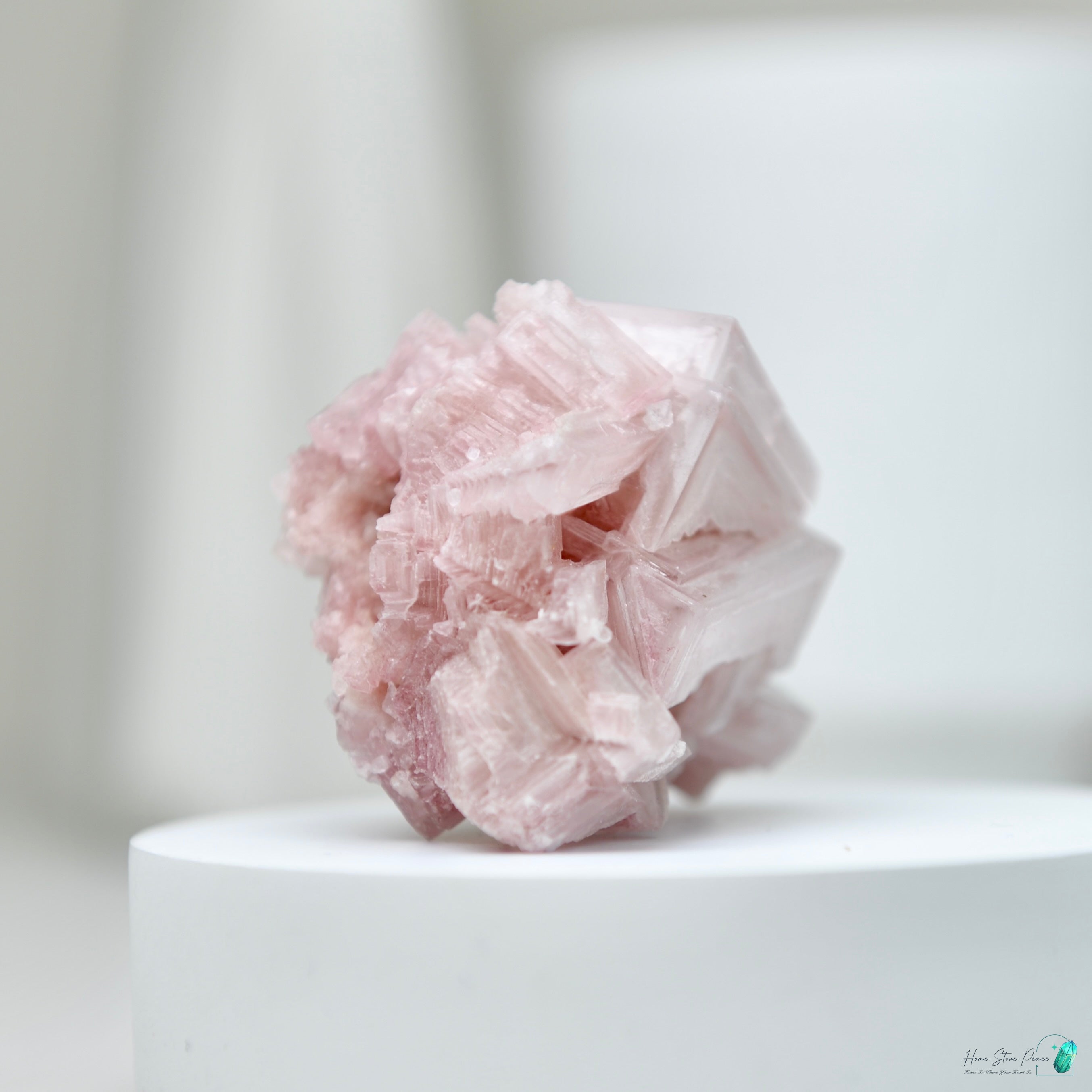 塞爾斯湖粉紅鹽礦 Natural Searles Lake Pink Halite