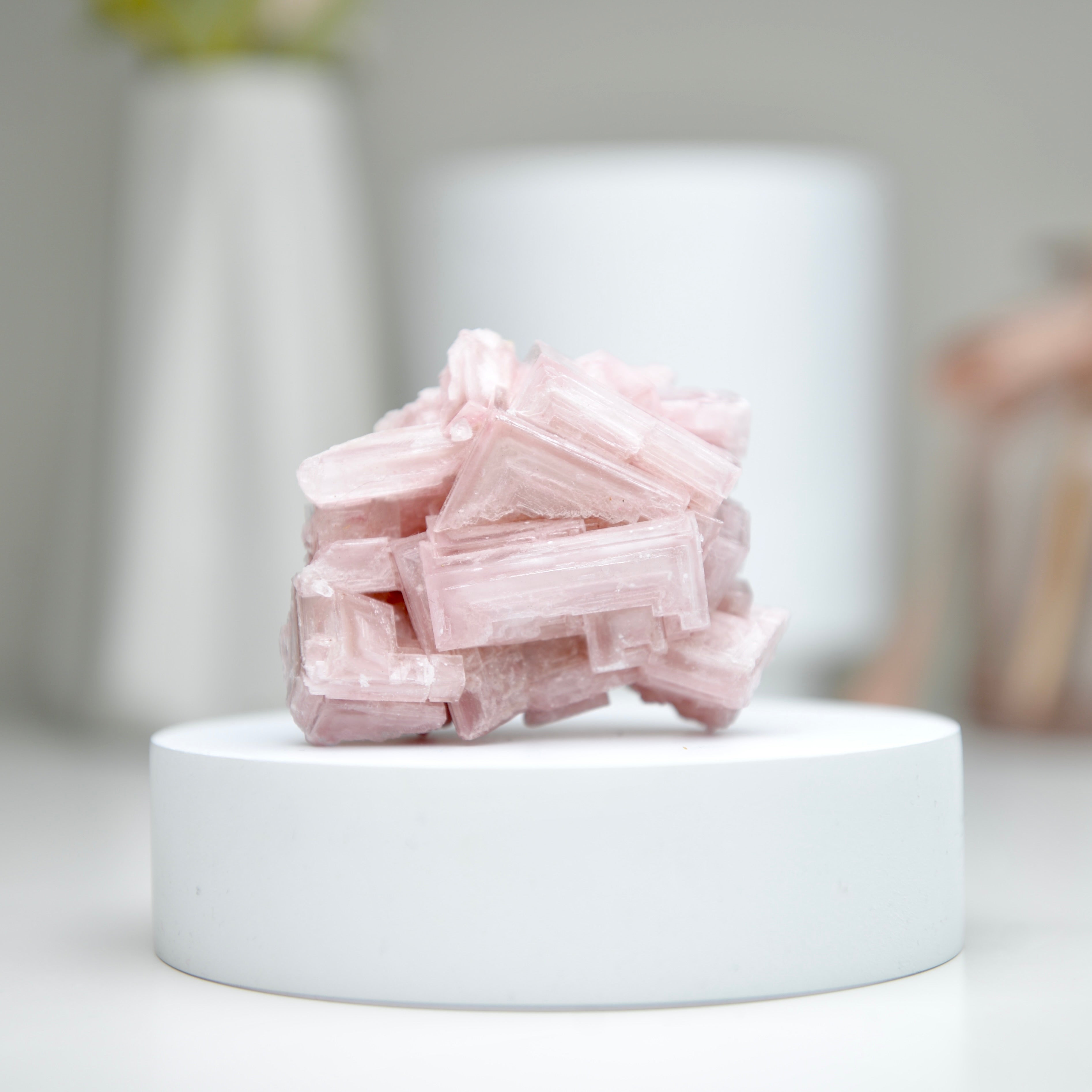 塞爾斯湖粉紅鹽礦 Natural Searles Lake Pink Halite