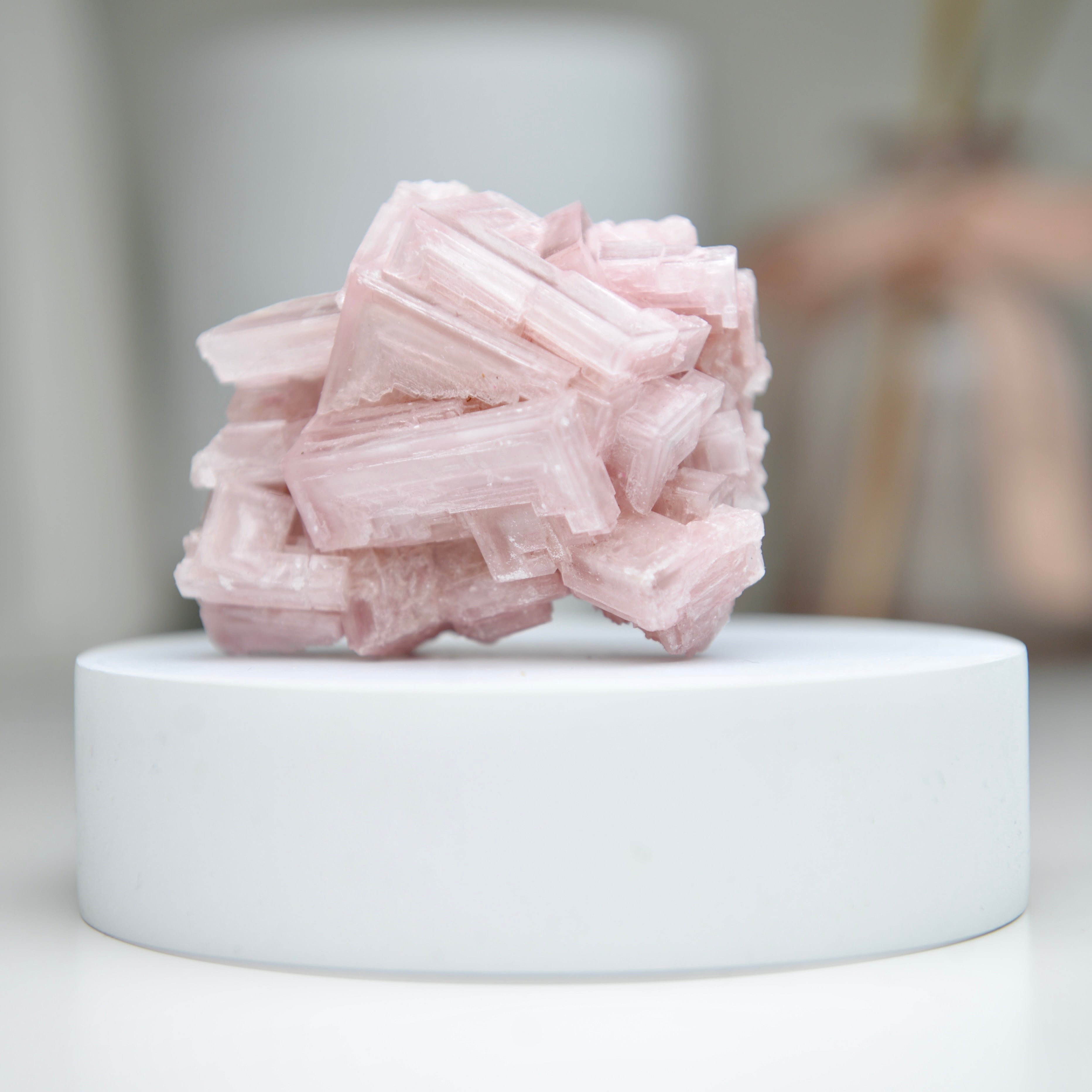 塞爾斯湖粉紅鹽礦 Natural Searles Lake Pink Halite