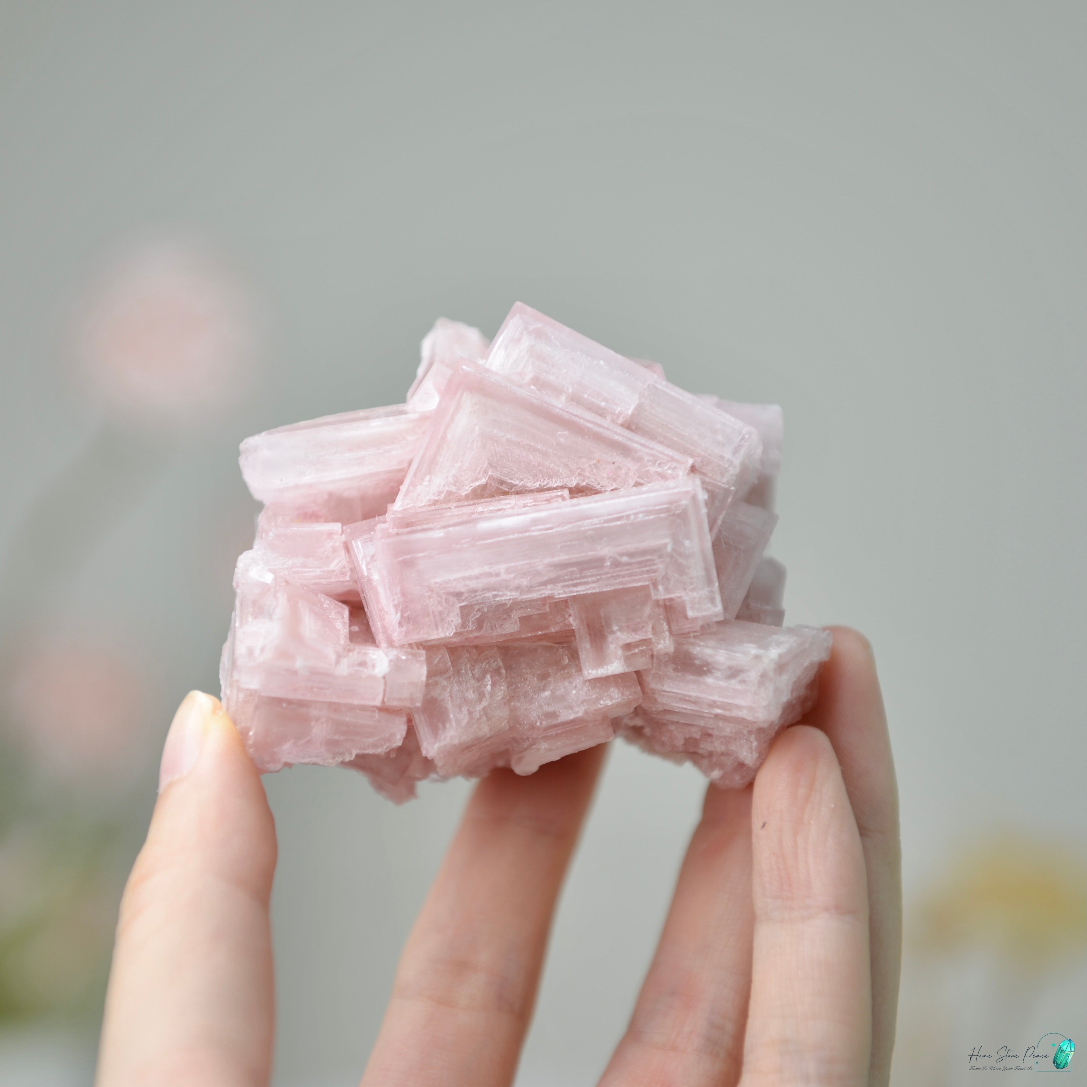塞爾斯湖粉紅鹽礦 Natural Searles Lake Pink Halite