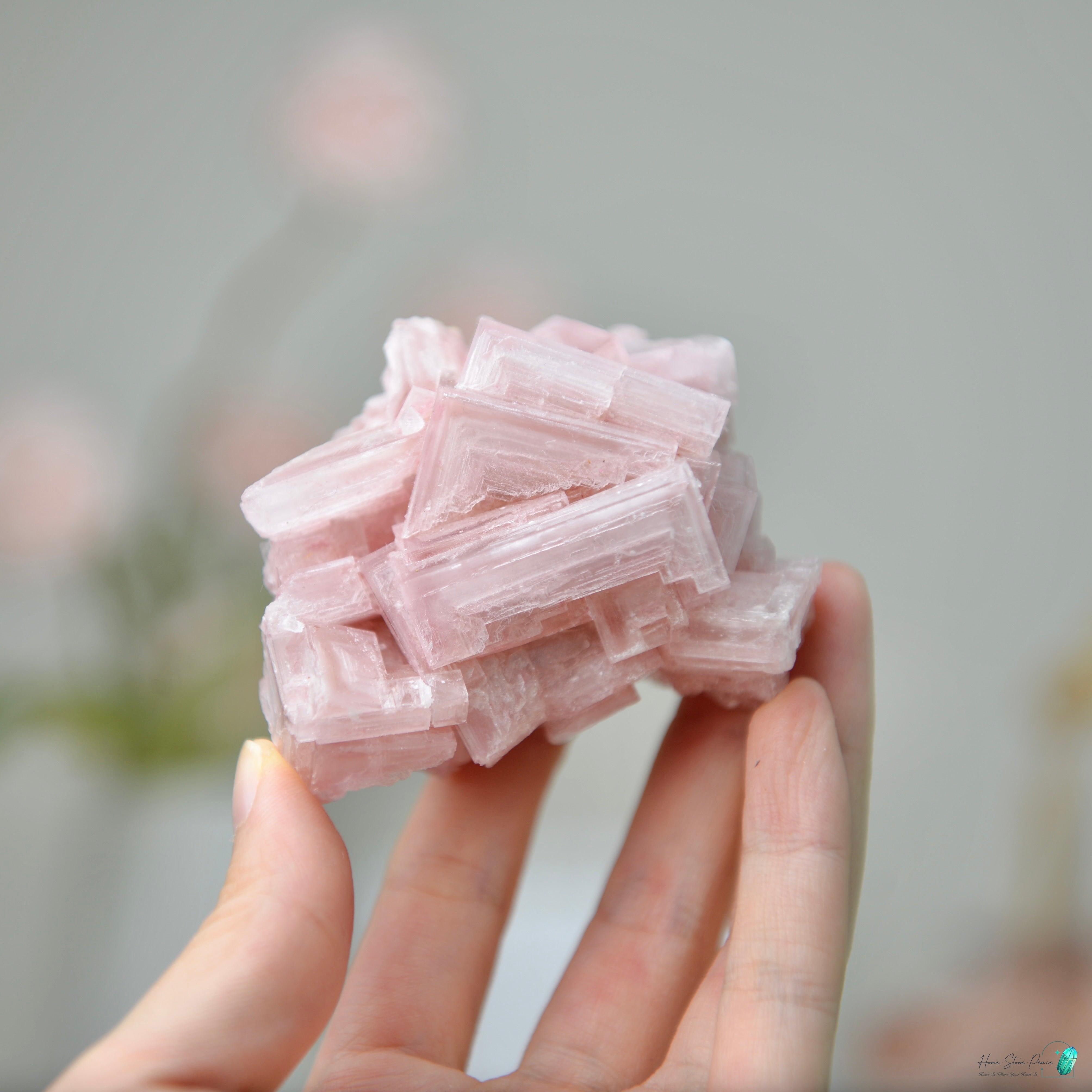 塞爾斯湖粉紅鹽礦 Natural Searles Lake Pink Halite