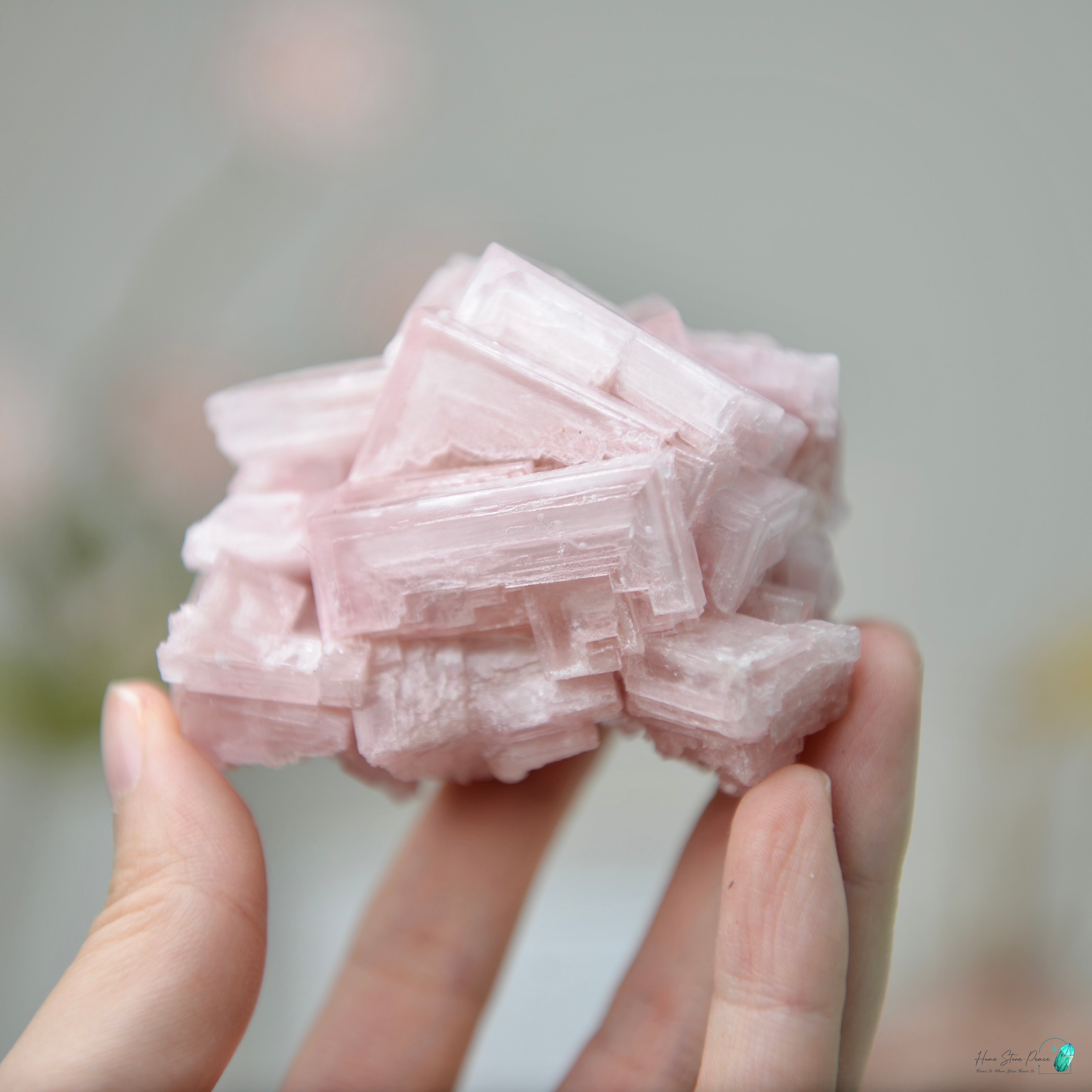 塞爾斯湖粉紅鹽礦 Natural Searles Lake Pink Halite