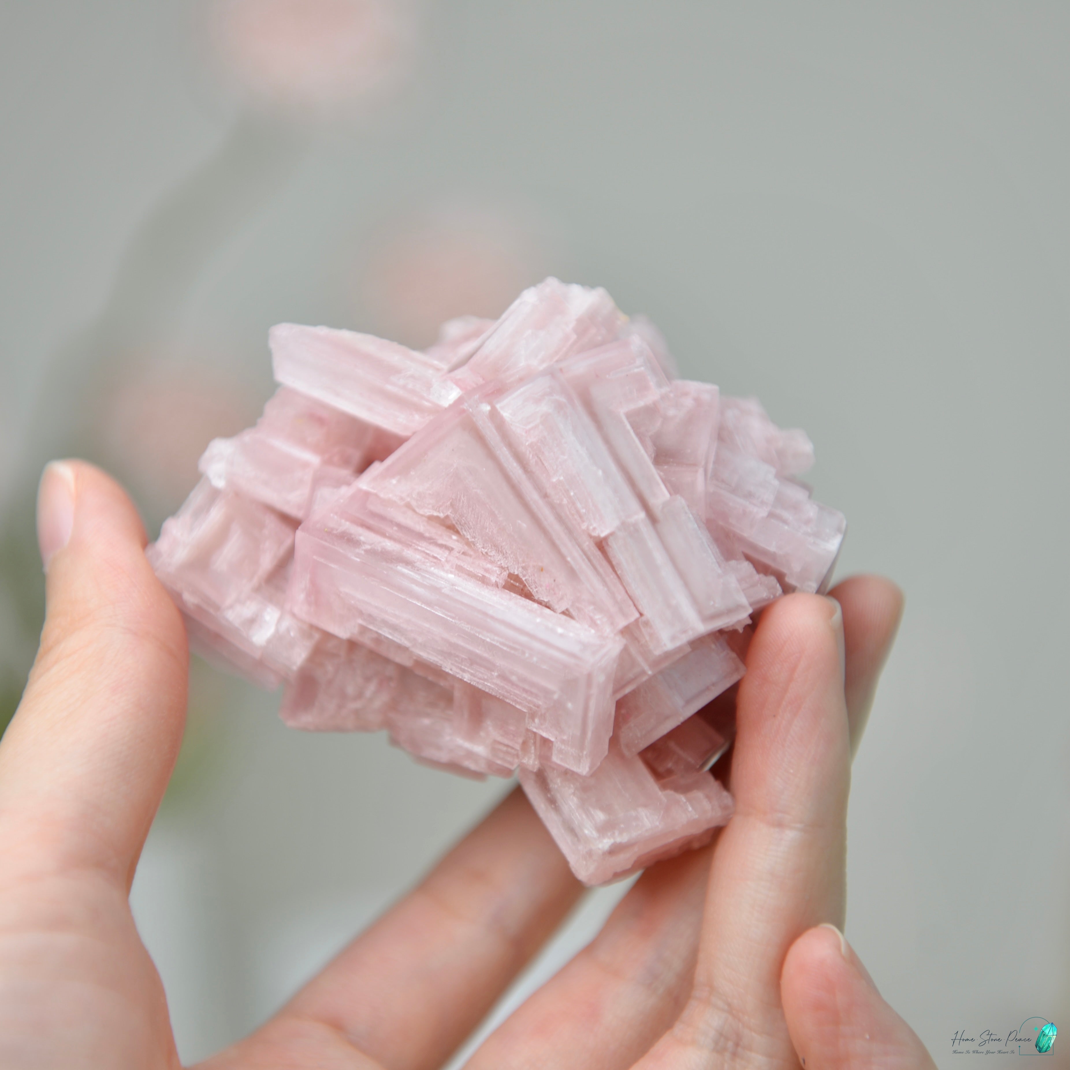 塞爾斯湖粉紅鹽礦 Natural Searles Lake Pink Halite