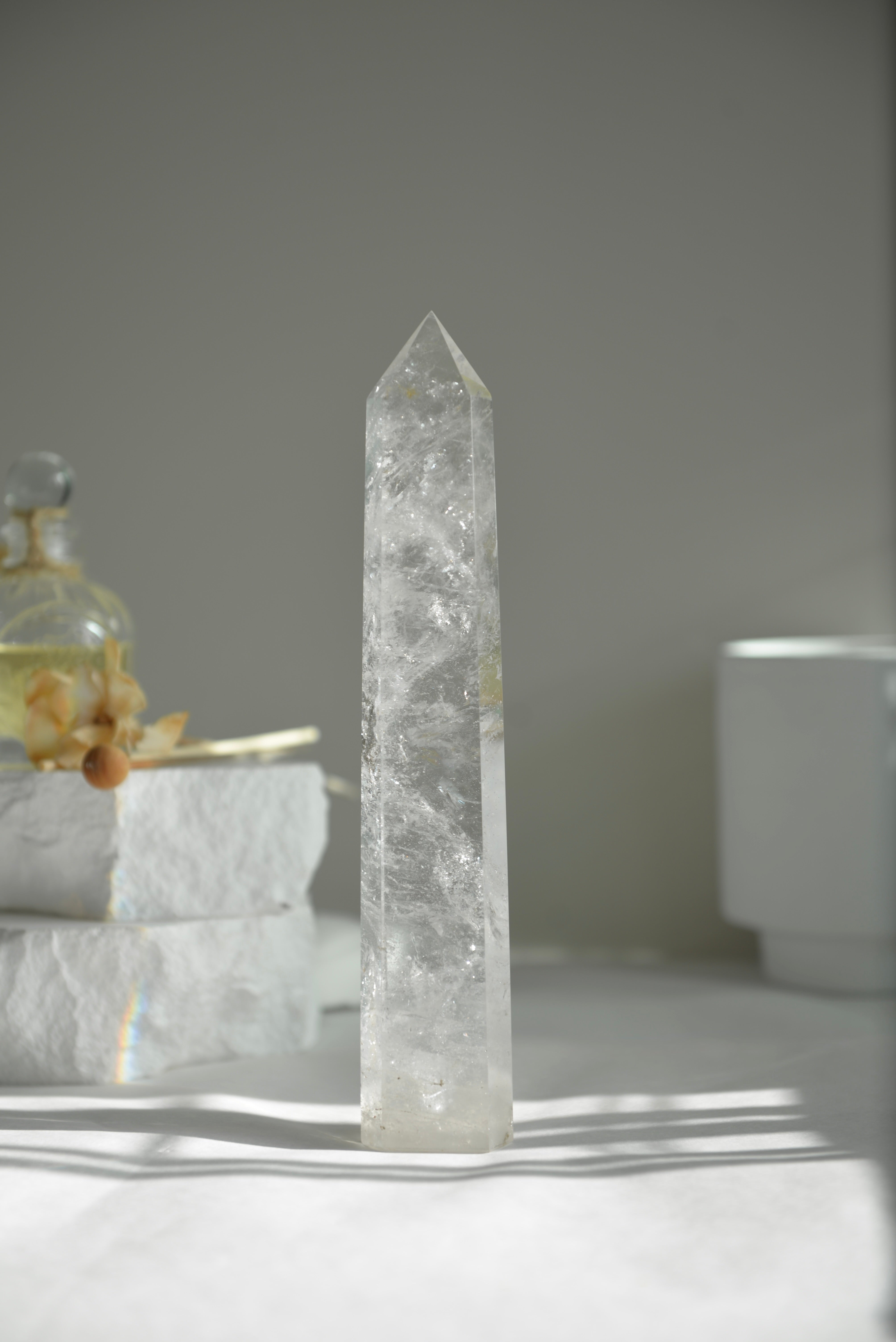 白水晶柱(大) Large Clear Quartz Tower