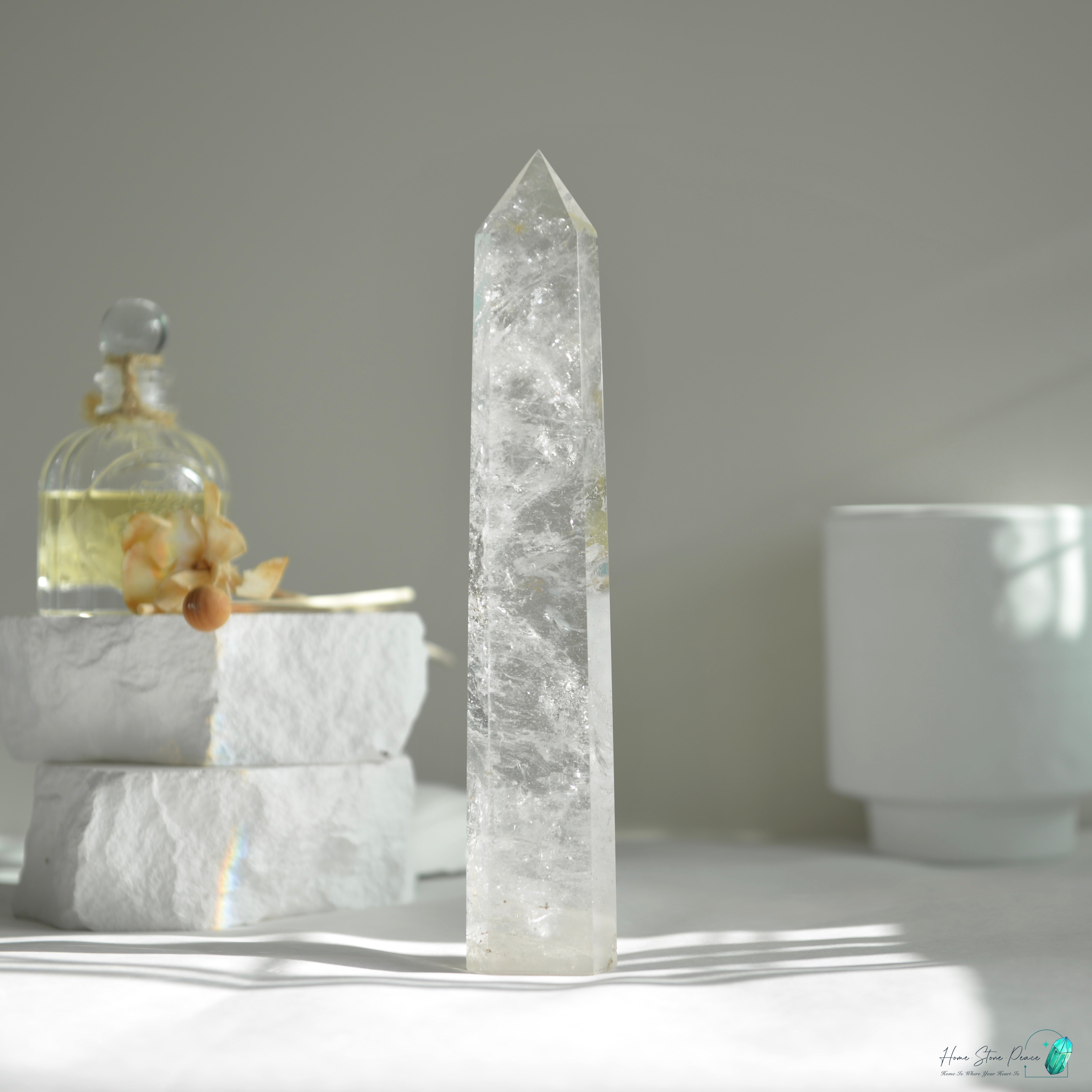 白水晶柱(大) Large Clear Quartz Tower