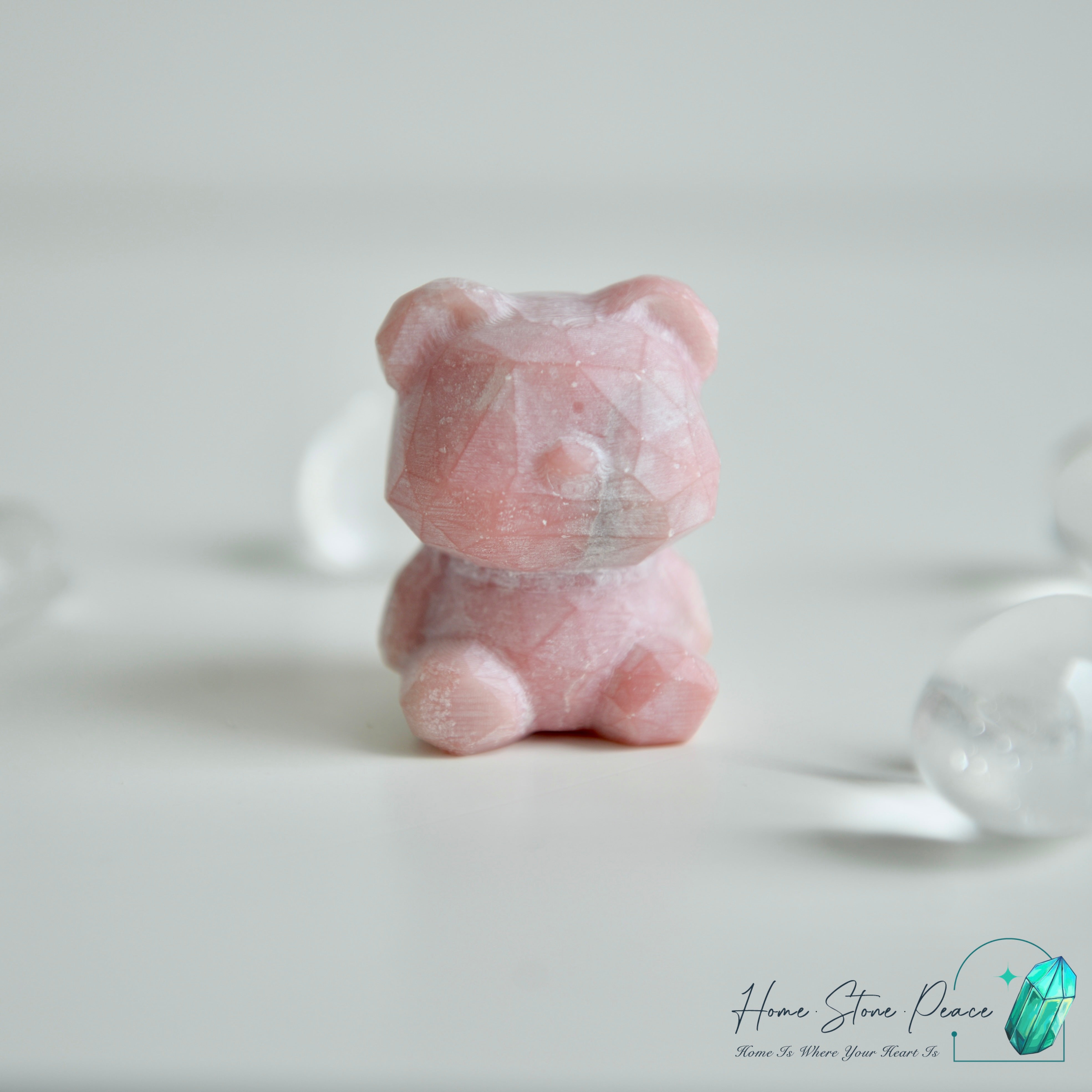 粉紅澳寶小熊 Pink Opal Teddy Bear