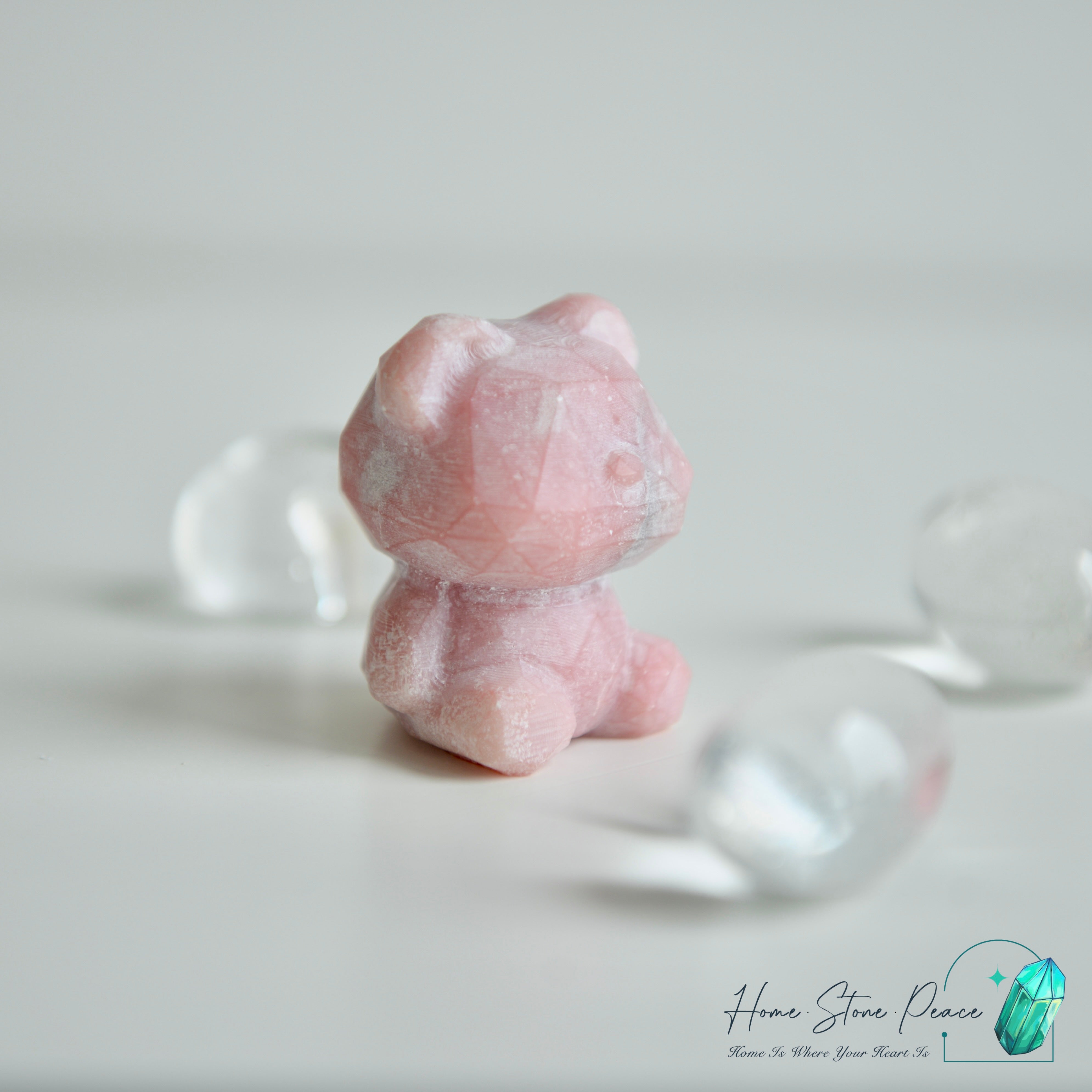 粉紅澳寶小熊 Pink Opal Teddy Bear