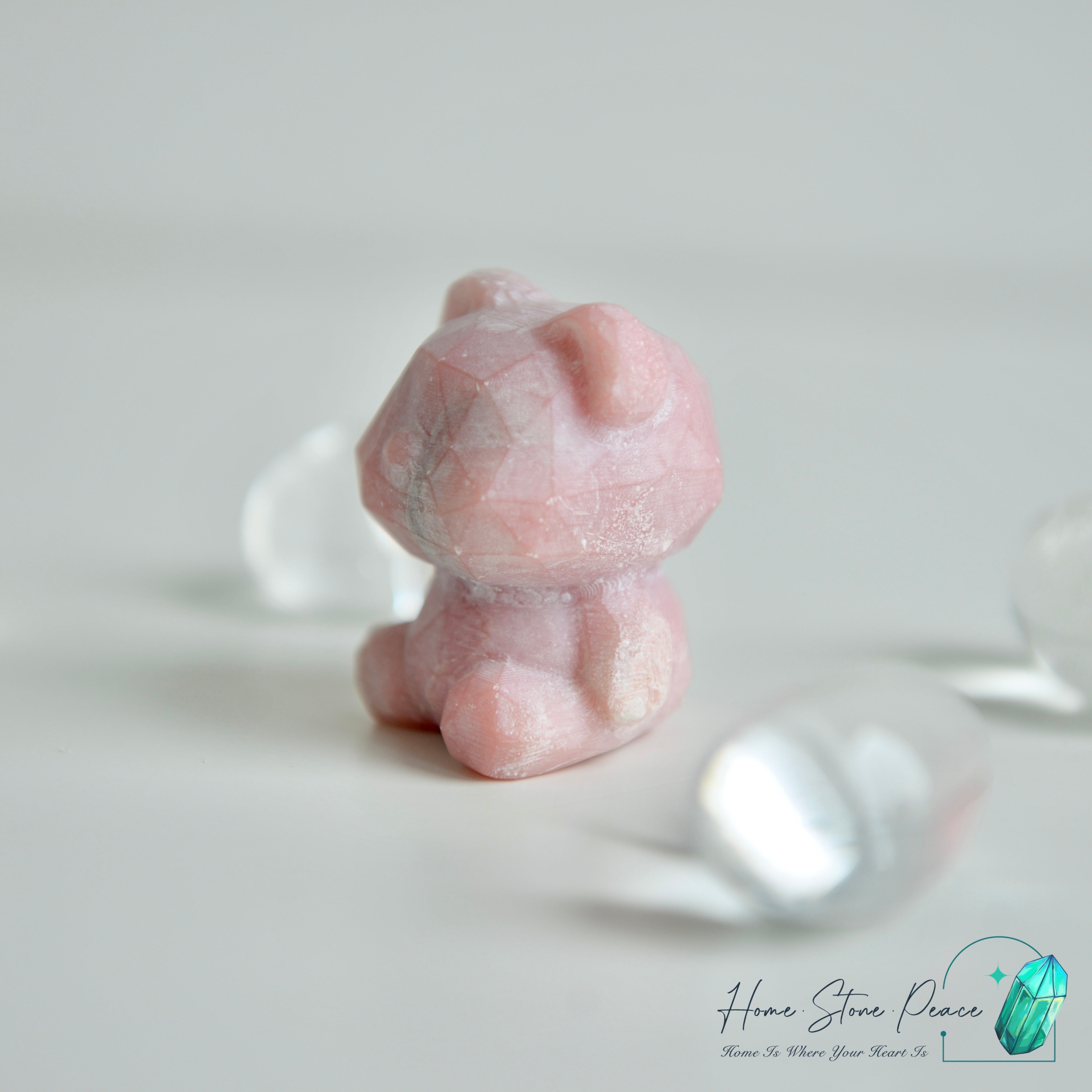 粉紅澳寶小熊 Pink Opal Teddy Bear