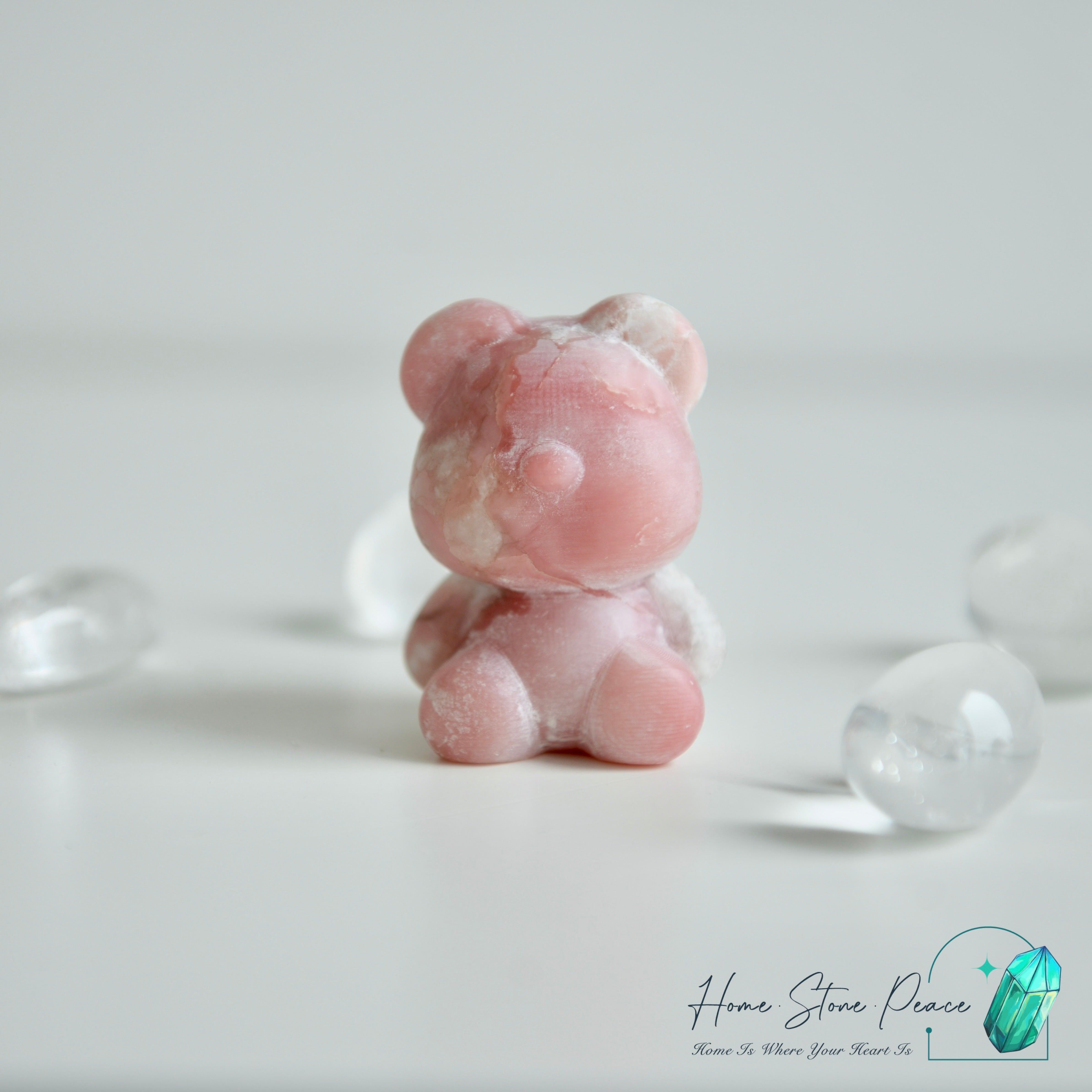 粉紅澳寶小熊 Pink Opal Teddy Bear