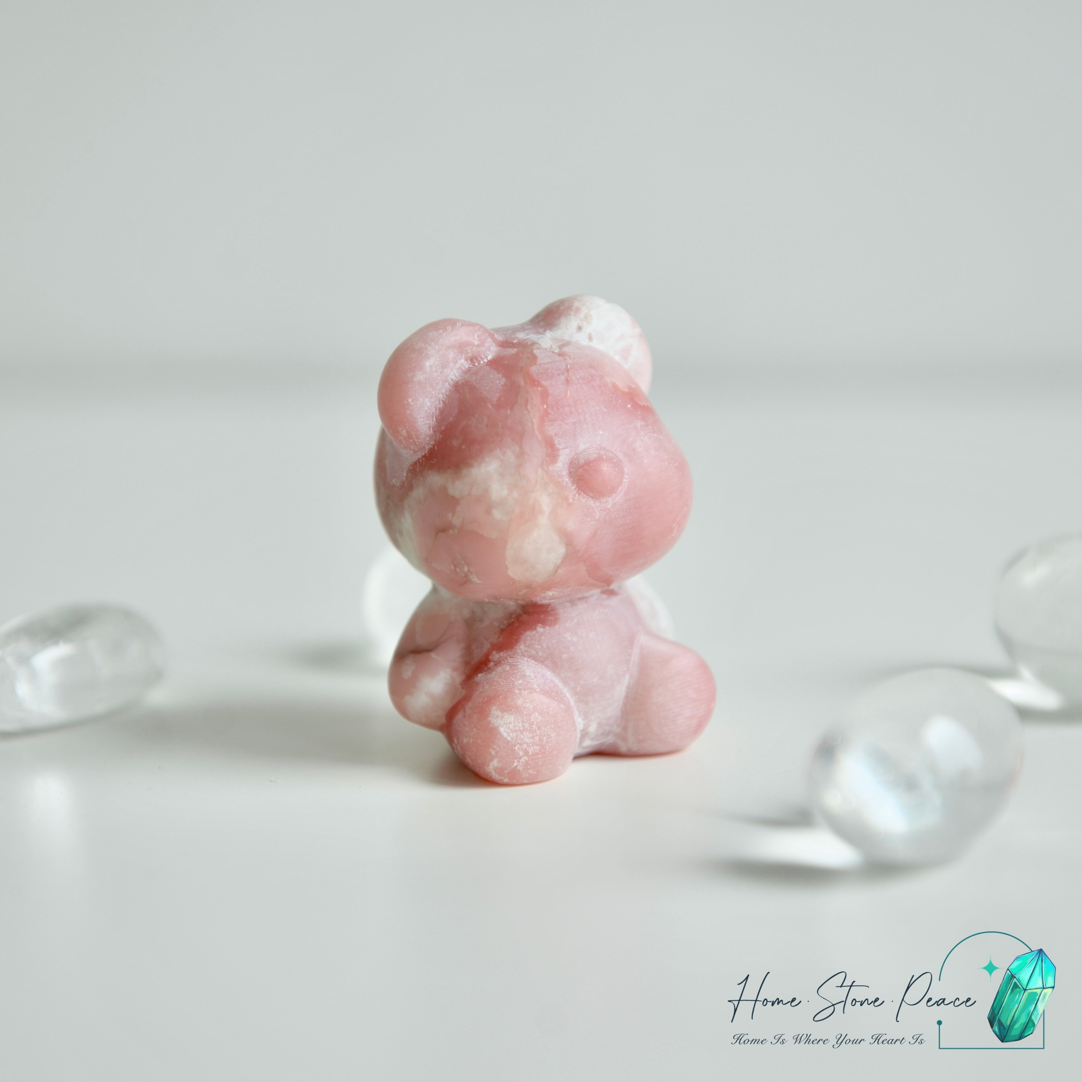 粉紅澳寶小熊 Pink Opal Teddy Bear
